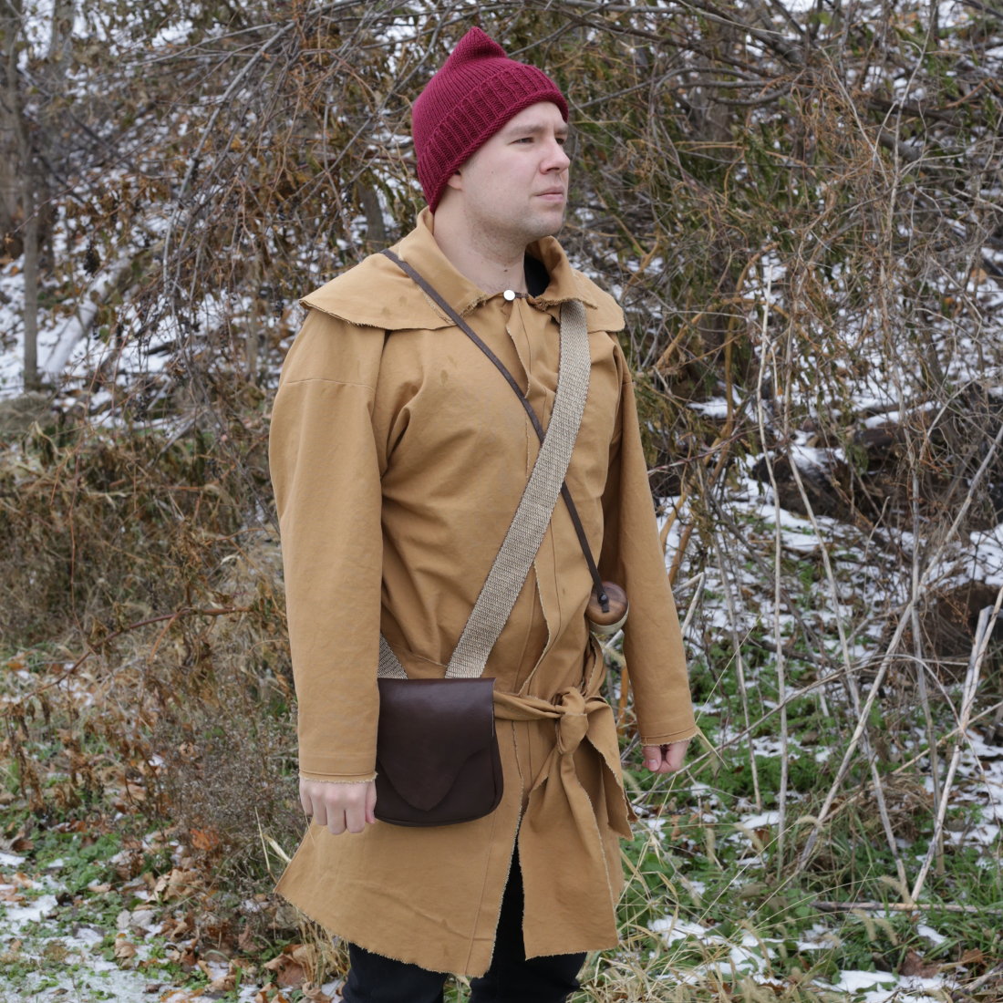 Premium Canvas Hunting Frock - Durable Outdoor Costume for Hunting & Cosplay | Perfect for Halloween, LARP & Outdoor Adventures
