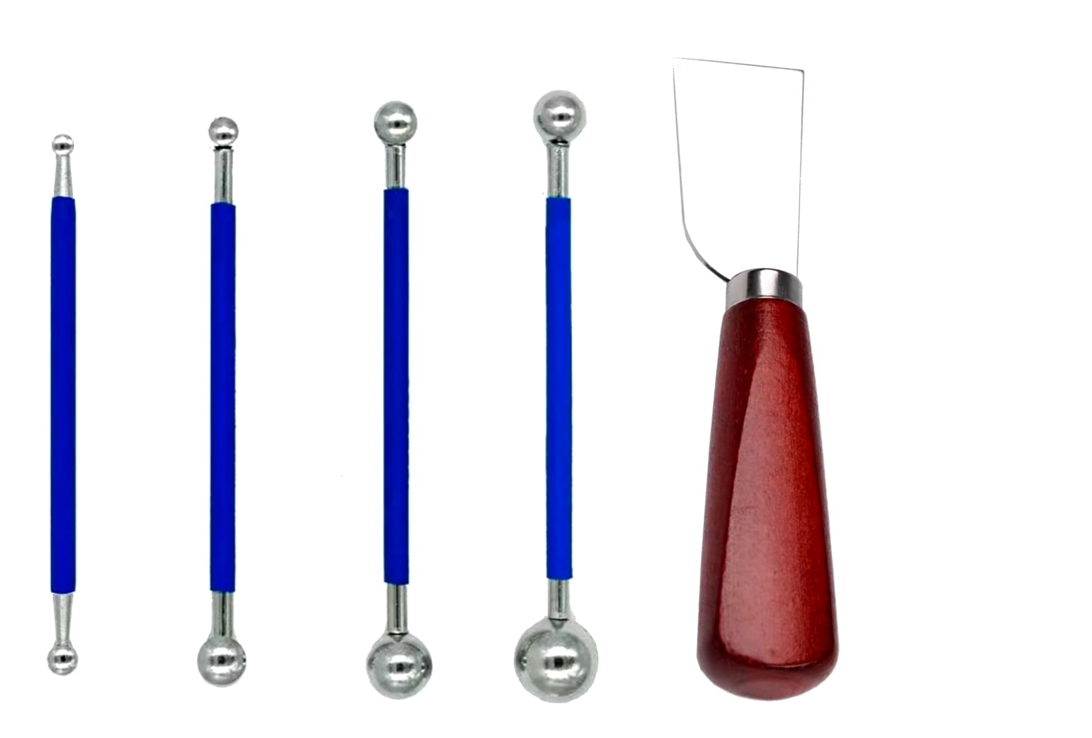 4-Piece Metal Ball Ceramic Tile Caulking Finishing Tools Set with Tile Seam Tool - Professional Tile Floor Grout Repair Kit for Edge & Gap Sealing - Perfect for Bathroom, Kitchen & DIY Home Renovation Projects