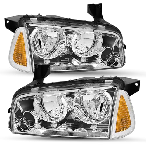 Chrome Housing with Amber Reflector