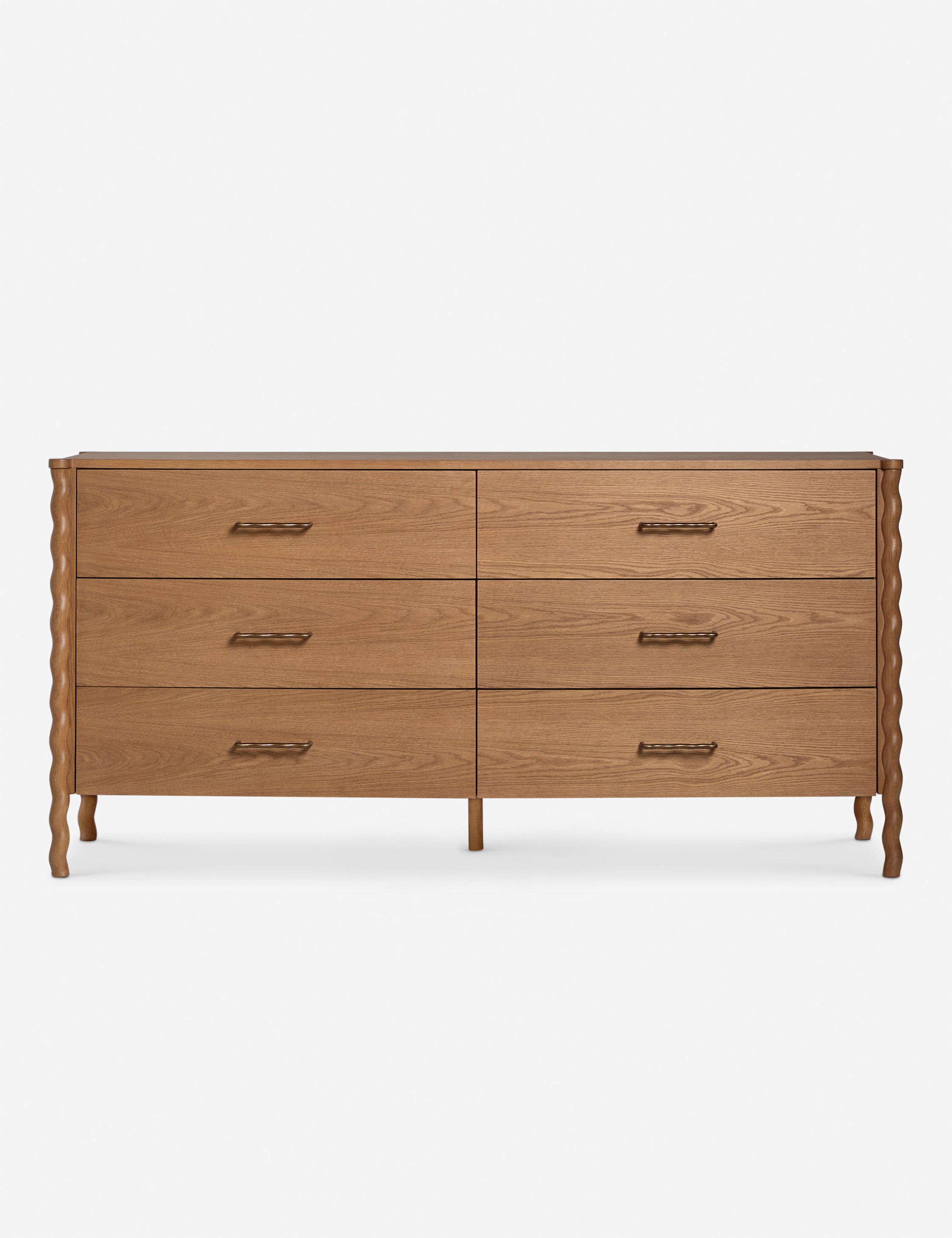 Norma 6 Drawer Dresser - Modern Wooden Chest of Drawers for Bedroom Storage | Perfect for Organizing Clothes, Accessories & Home Essentials