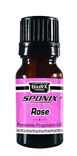 Premium Rose Fragrance Oil - 100% Pure & Natural Scented Perfume Oil for Diffusers, Candles & Soap Making - Long Lasting Aromatherapy Essential Oil - 10mL by Sponix - Perfect for Home Spa, Relaxation & Gift Giving