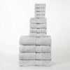 Premium Organic Cotton Plush Bath Towel Set - 12 Piece Soft & Absorbent Towels for Spa, Gym, Beach & Home Use