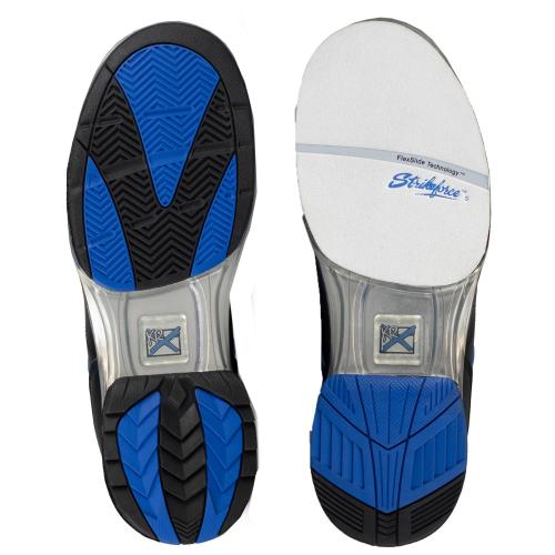 KR Strikeforce TPU Revival Bowling Shoes for Men & Women - Black/Royal - Non-Slip Sole for Enhanced Performance on Bowling Lanes - Perfect for League Play and Casual Bowling