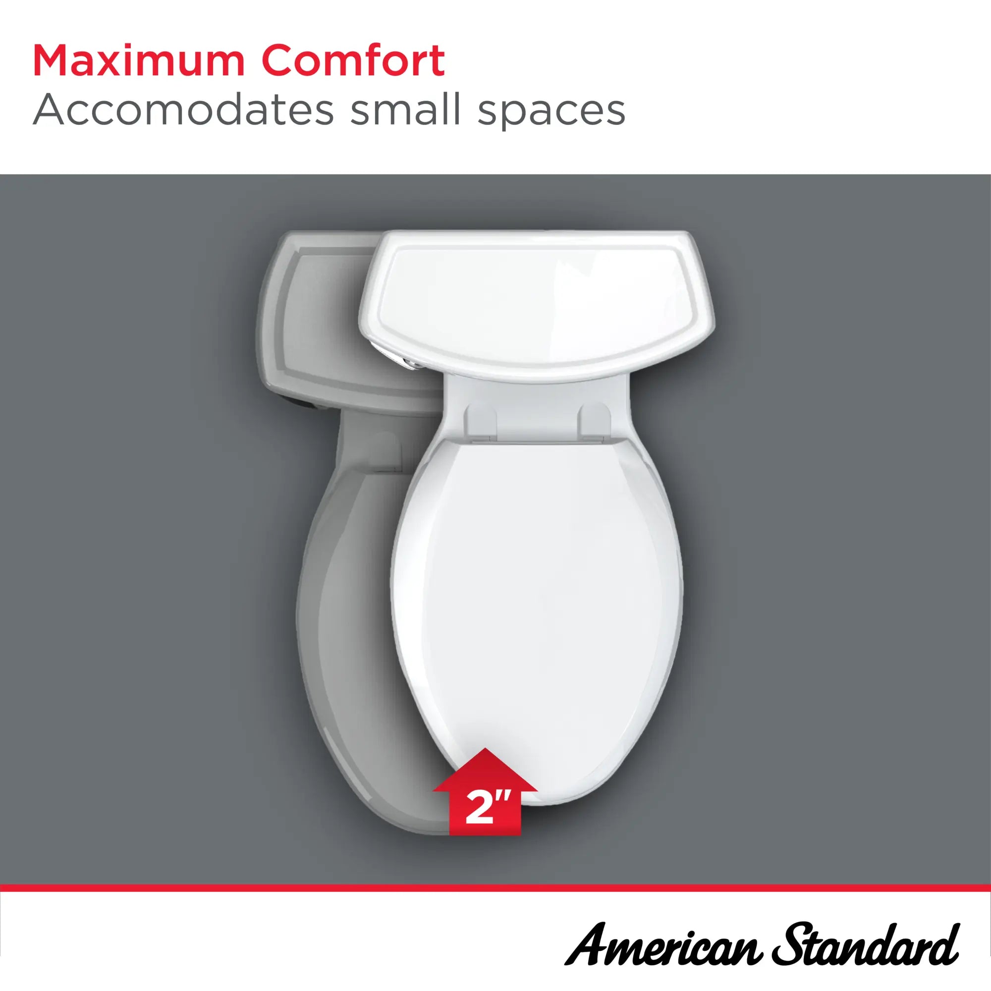 Compact Cadet® 3 One-Piece 1.28 GPF/4.8 LPF Elongated Toilet with Seat & Wax Ring - Water-Saving Chair Height Toilet for Small Bathrooms & Powder Rooms
