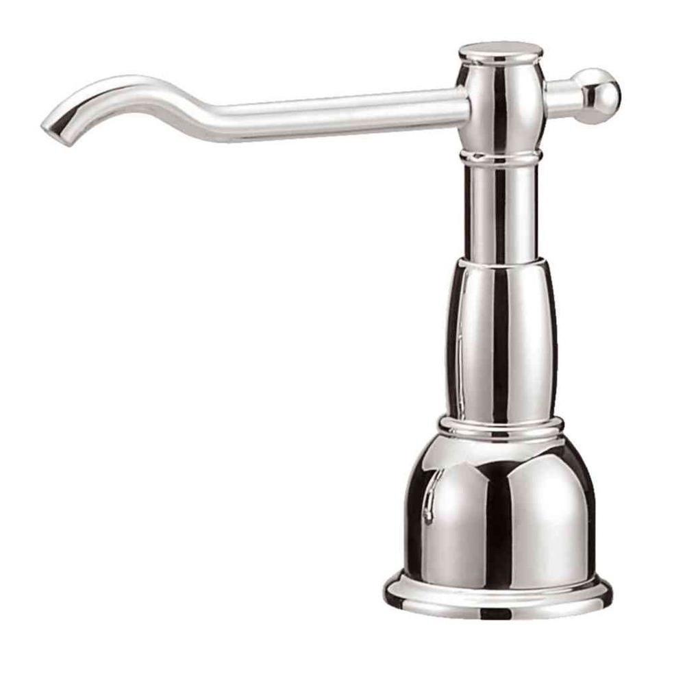 Danze Opulence Soap and Lotion Dispenser in Polished Nickel 559886 - Premium Bathroom Accessory for Modern Homes & Luxury Hotels