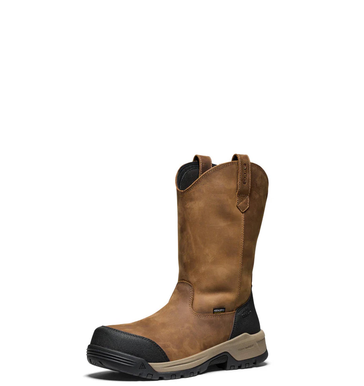 KEEN Utility Men's Evanston Waterproof EH 11 Composite Toe Wellington Work Boots - Slip Resistant, Steel Shank for Construction, Farming & Outdoor Work