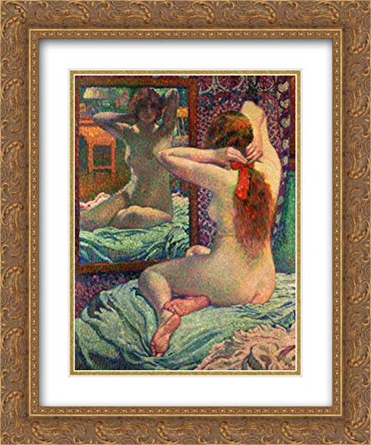 Theo van Rysselberghe Art Print - 20x24 Inch Gold Ornate Frame with Double Matting - Museum Quality Wall Decor for Living Room, Bedroom & Office