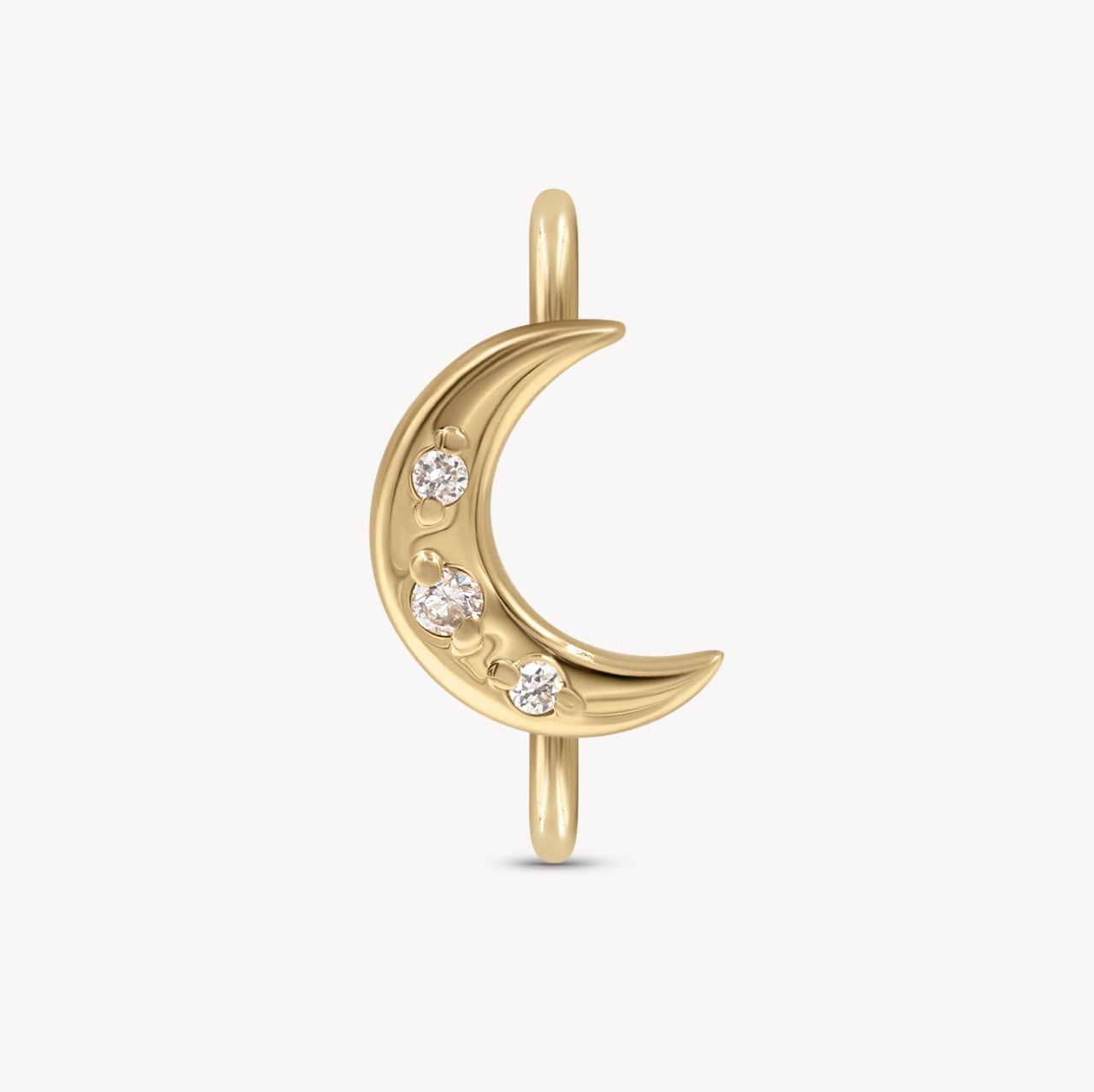 Customizable Mini Golden Crescent Moon Charm - Personalized Jewelry for Necklaces, Bracelets & Gifts | Perfect for Birthdays, Anniversaries & Special Occasions