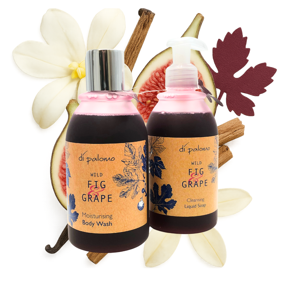 Di Palomo Wild Fig & Grape Scented Body Wash - 8.1oz/240ml - Luxury Moisturizing Shower Gel for Men & Women - Perfect for Daily Use, Spa Days & Gift Giving