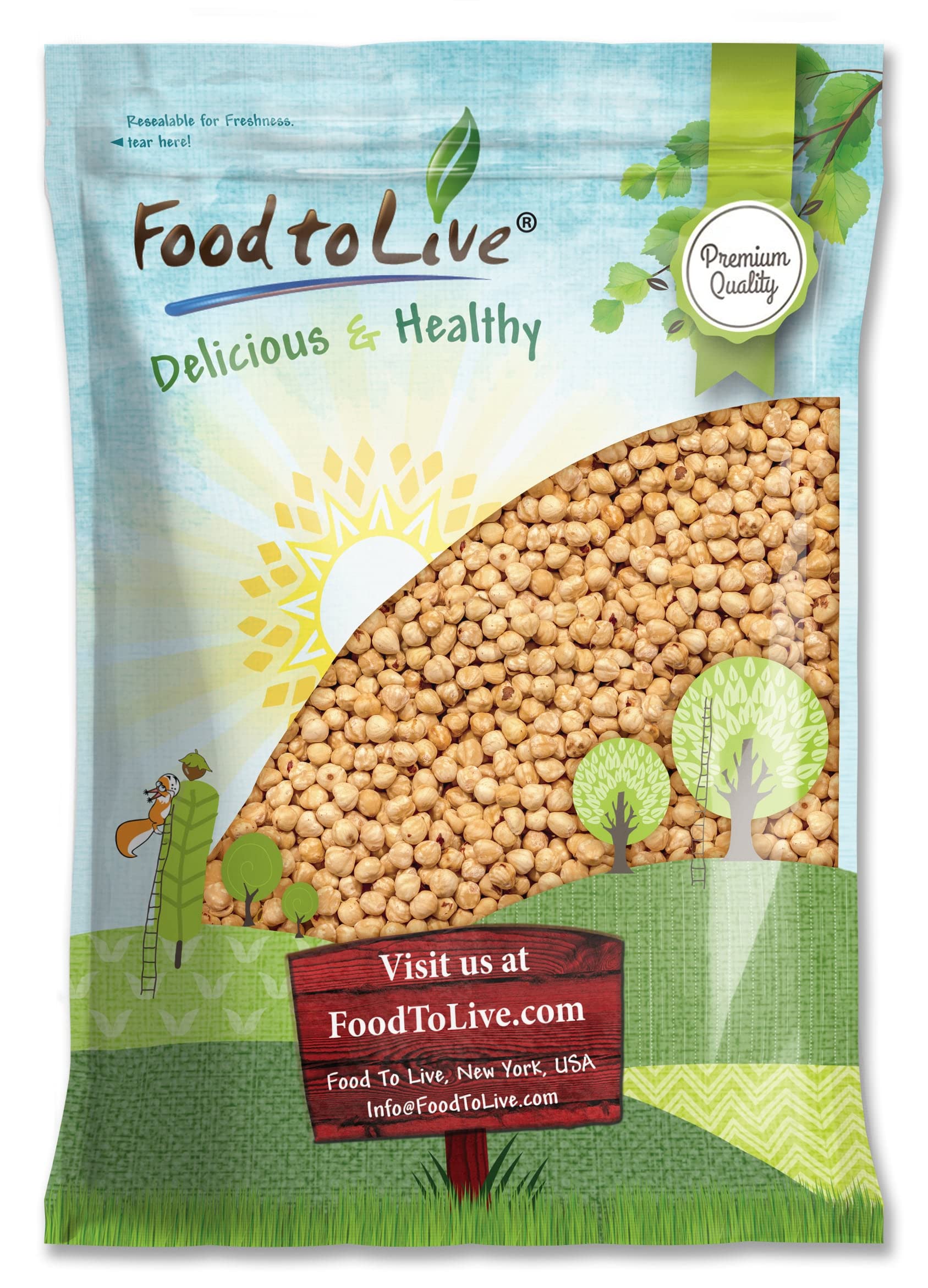 Dry Roasted Blanched Hazelnuts 8 lbs - Unsalted Whole Filberts, No Oil Added, Vegan, Kosher, Bulk | High in Protein & Vitamin E | Perfect for Baking, Snacking, Homemade Desserts & Healthy Recipes
