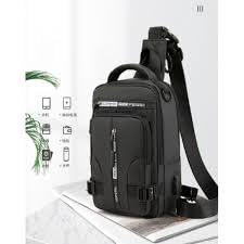 Waterproof Crossbody Sling Backpack for Men & Women - USB Charging Port, Lightweight Travel Bag for Hiking, Commuting & Outdoor Adventures