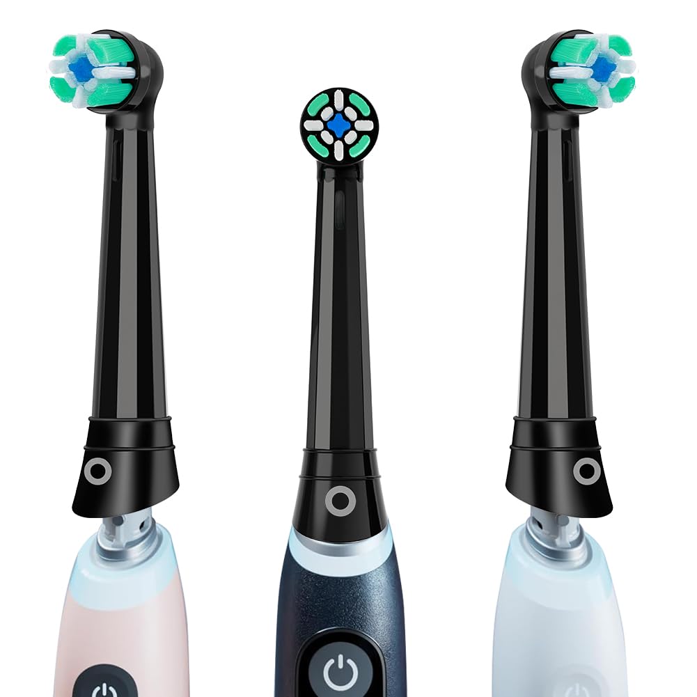 Kisstta 8 Pack Replacement Toothbrush Heads for Oral B iO Electric Toothbrush - Soft Bristles, Deep Cleaning, Compatible with iO Series - Perfect for Travel & Home Oral Care