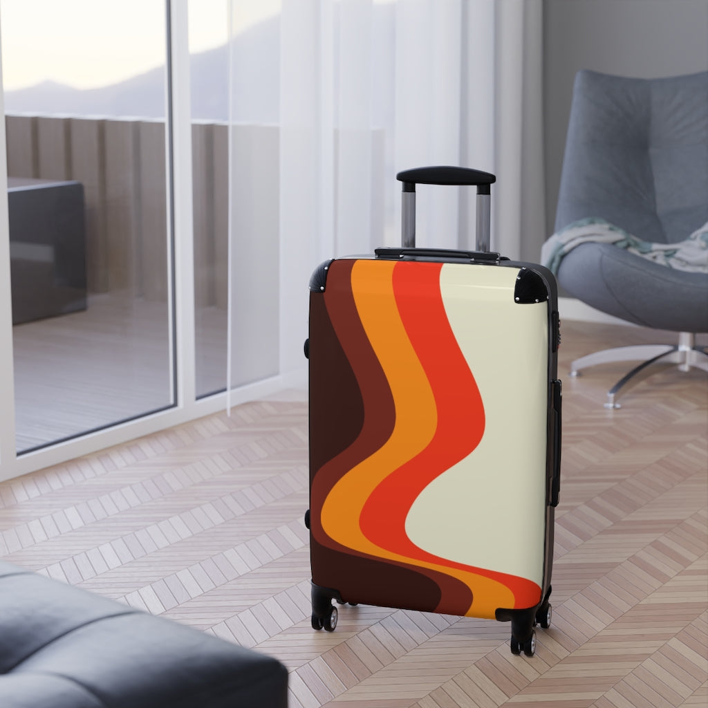 Vintage Style Carry On Suitcase - Retro Cabin Luggage with Wheels for Travel, Business Trips & Weekend Getaways