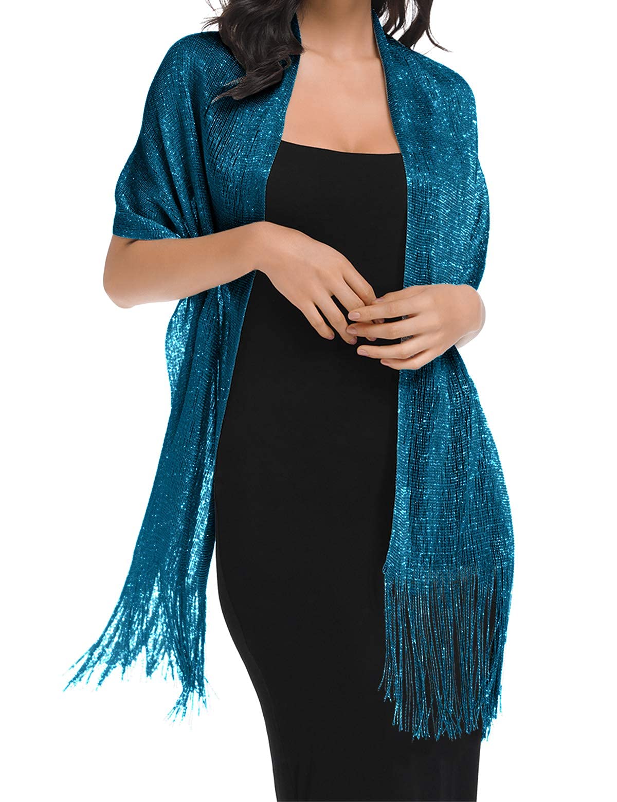 Elegant BANETTETA Women's Formal Shawl Wrap - Evening Party Scarf with Buckle for Weddings, Dinners & Special Occasions | Perfect for Evening Dresses, Cocktail Parties & Bridal Accessories