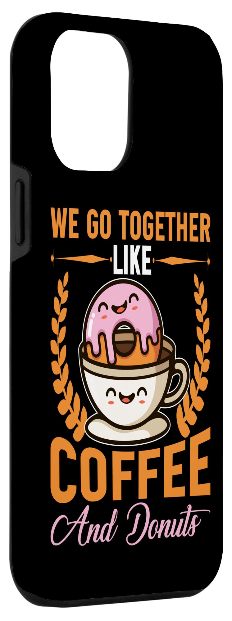 iPhone 12 Pro Max Case | Premium Protective Phone Cover | Compatible with Coffee & Donuts Theme | Perfect for Daily Use, Office & Travel
