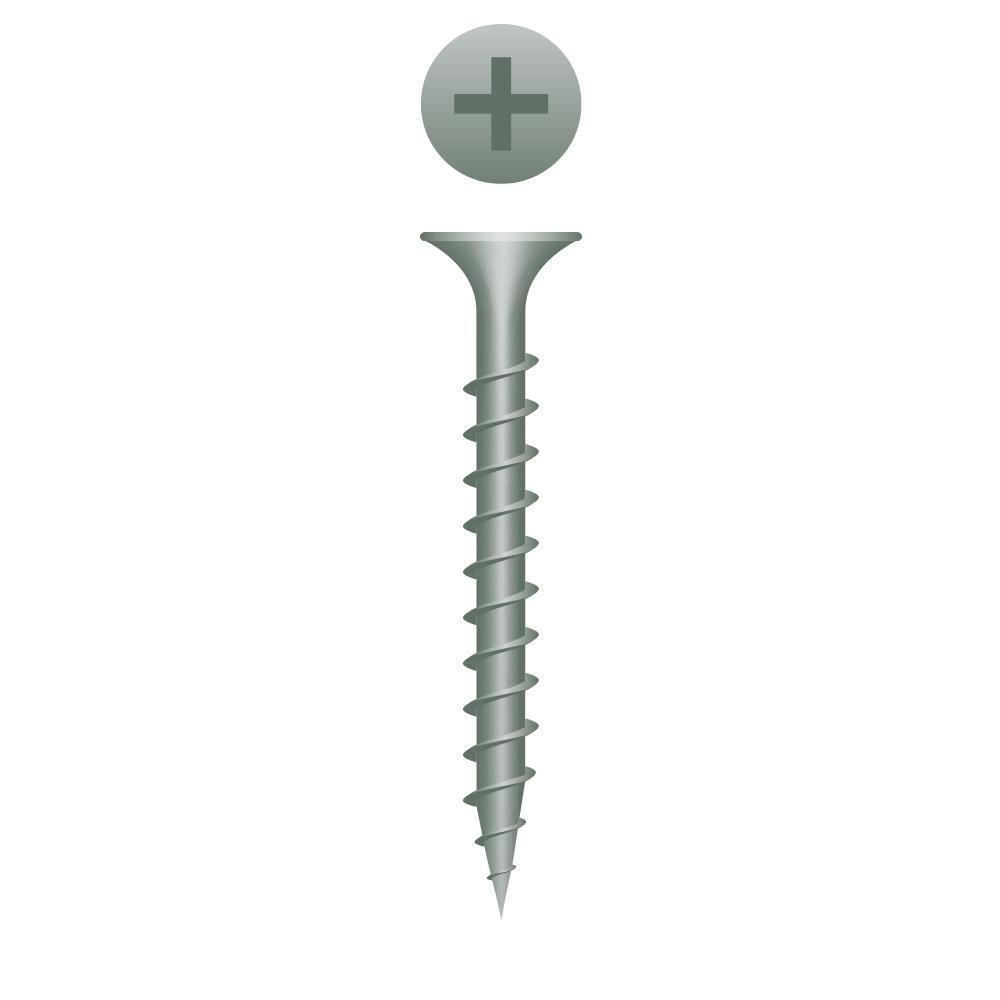 3500-Pack 6x2 Phillips Pan Head Coarse Thread W.A.R. Coated Exterior Deck Screws #138150 - Ideal for Outdoor Wood Decks, Fences & Construction Projects