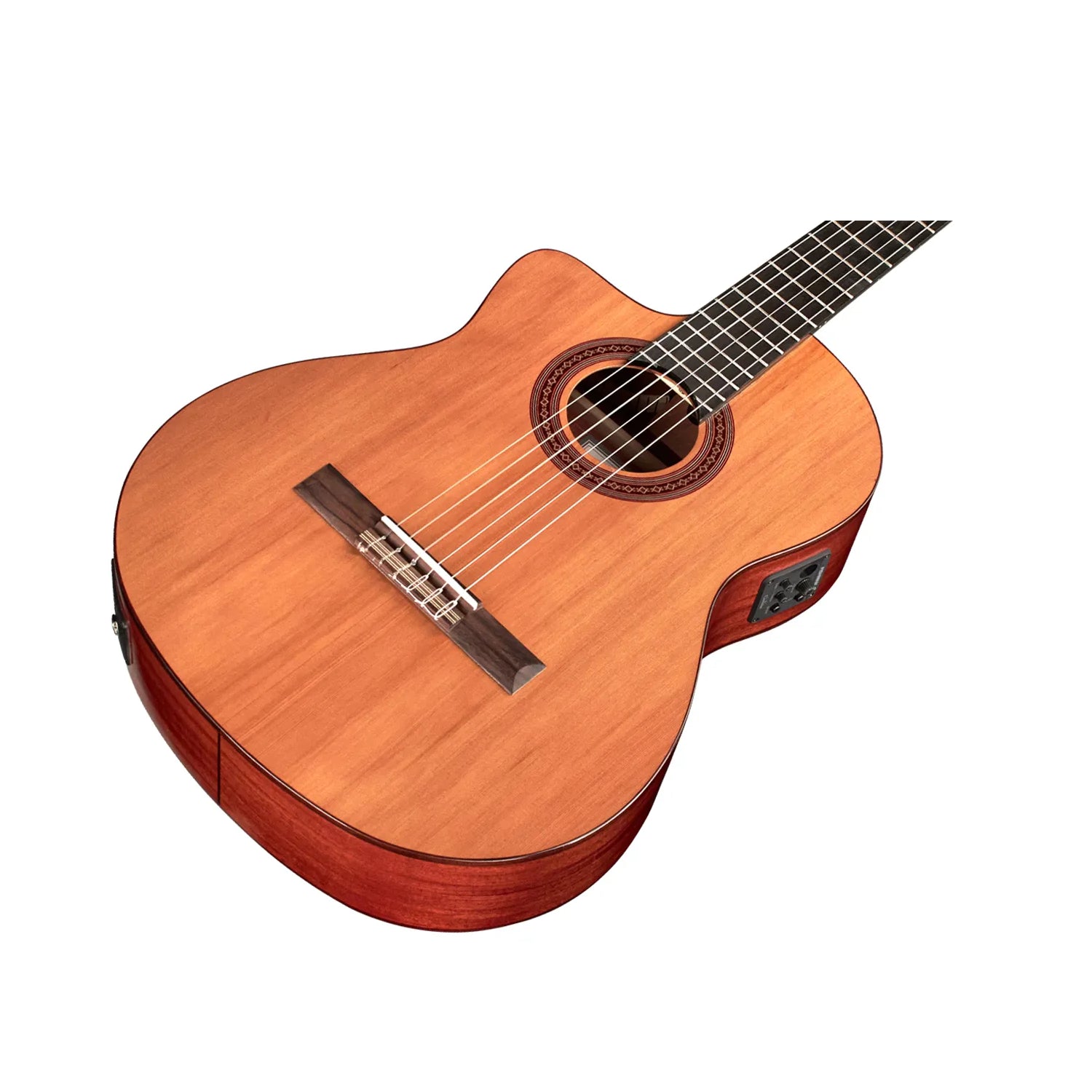 Córdoba C5 CE Left-Handed Cutaway Acoustic-Electric Nylon String Guitar - Natural Finish | Perfect for Classical, Flamenco & Fingerstyle Players