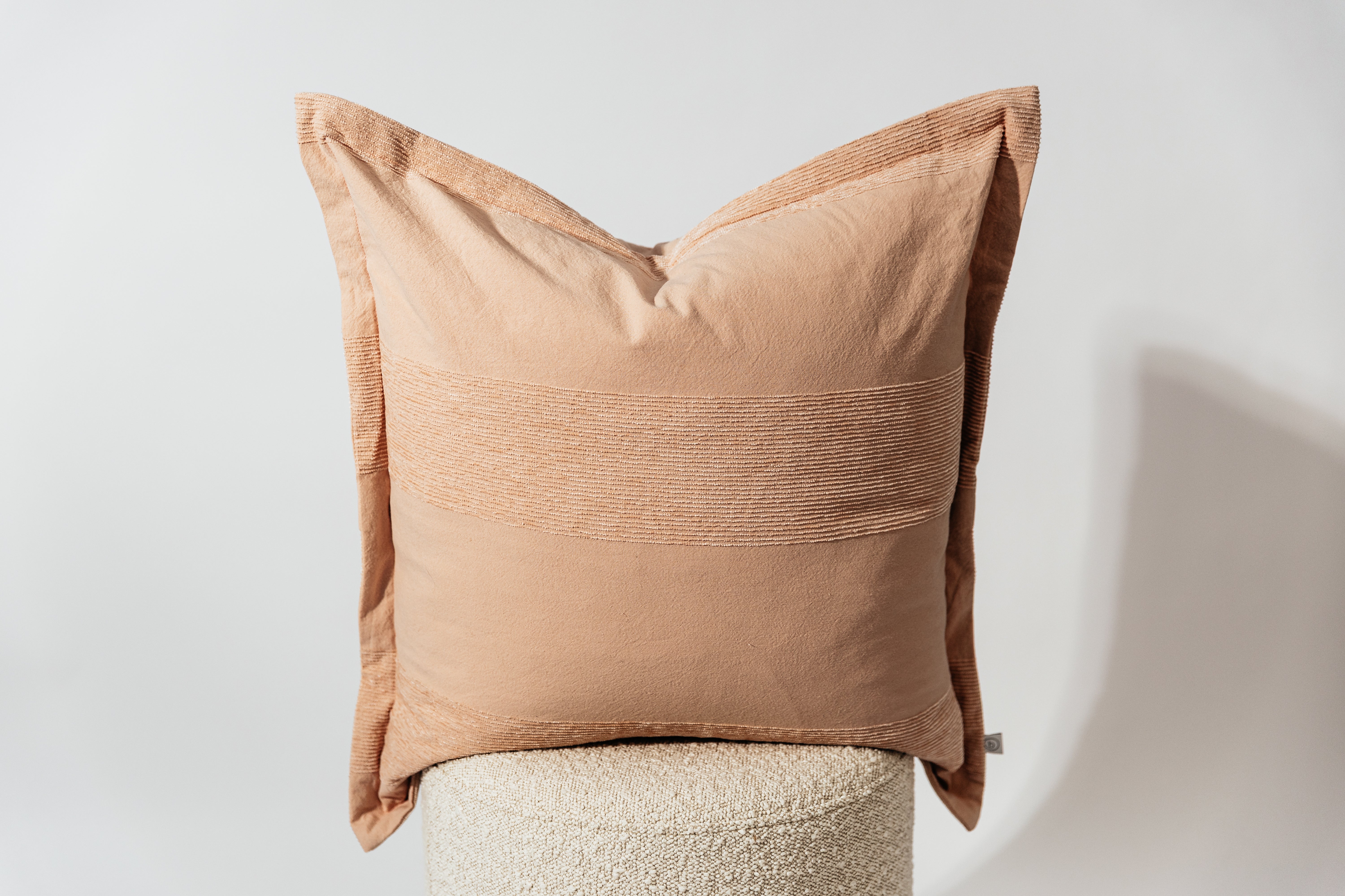Luxury Gracie Euro Pillow Cover - 100% Cotton Decorative Sham - 26x26 Inches - Perfect for Bedroom, Living Room & Sofa Decor