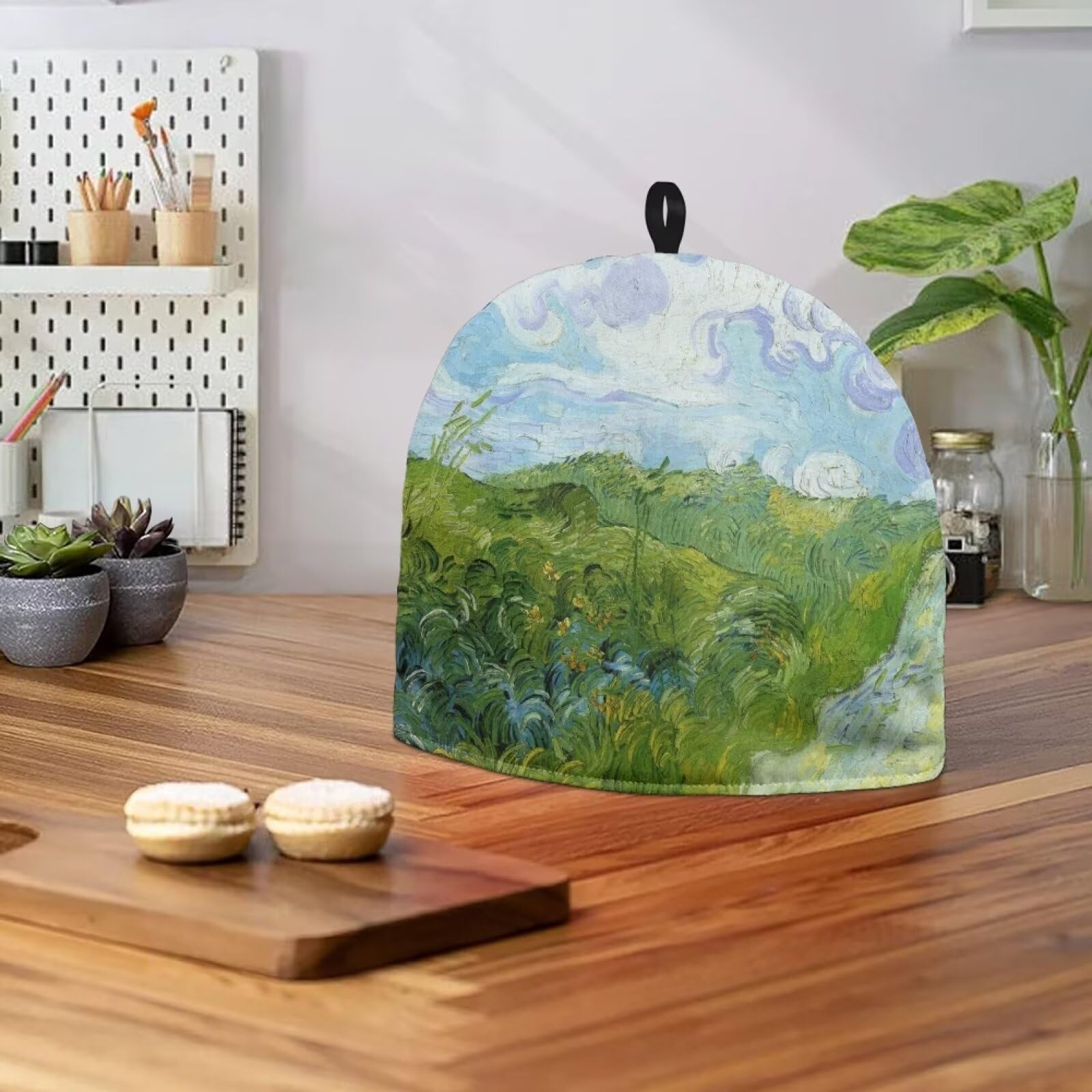 Shockproof & Insulated Teapot Cover - Wheat Field Design Tea Cozy for Teapots & Kettles | Heat-Resistant Kitchen Accessory for Breakfast Tea & Home Decor