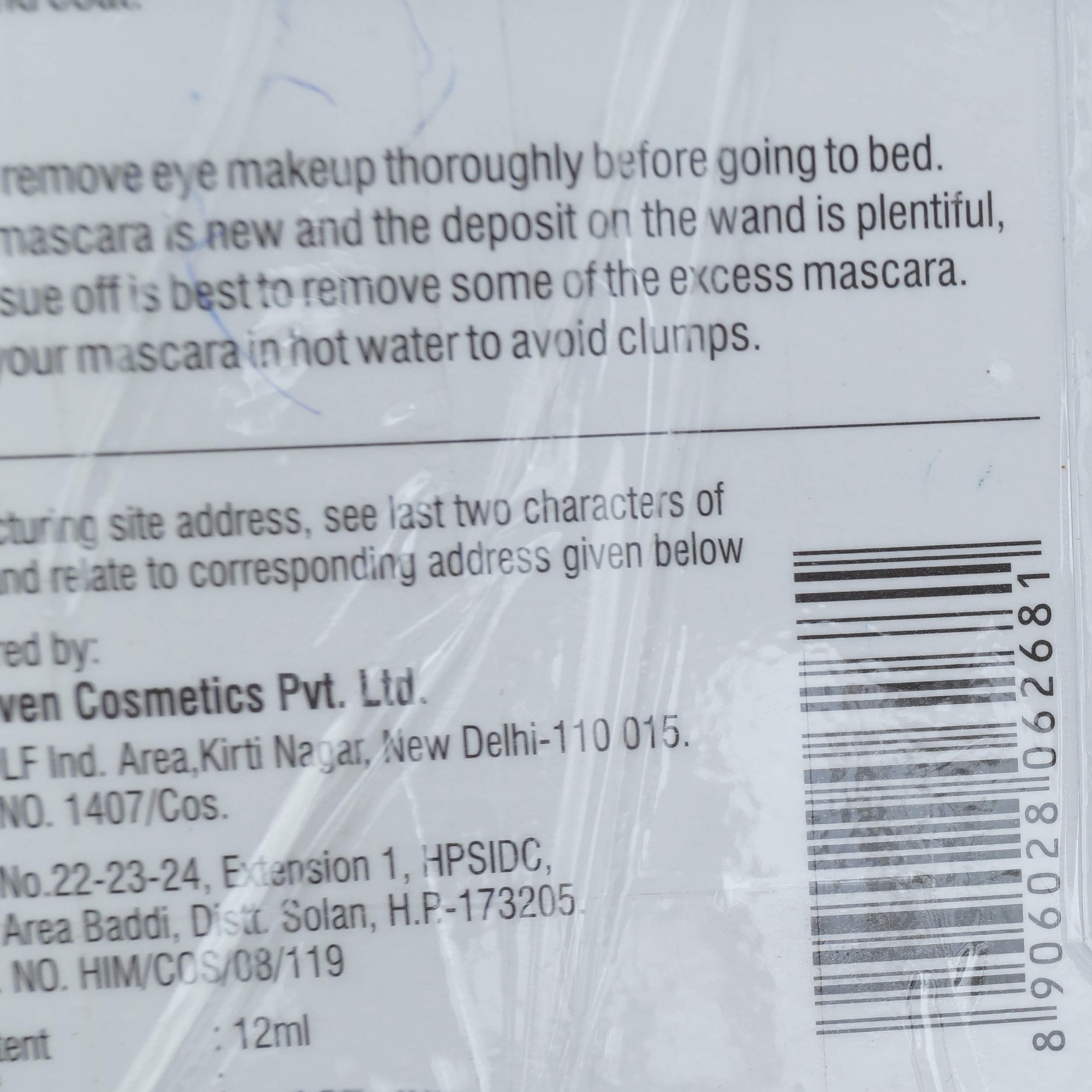 Blue Heaven Walk Free Green Pack Mascara - Volumizing & Lengthening Black Mascara (12ml) - Cruelty-Free & Waterproof for Everyday Wear, Parties & Special Occasions