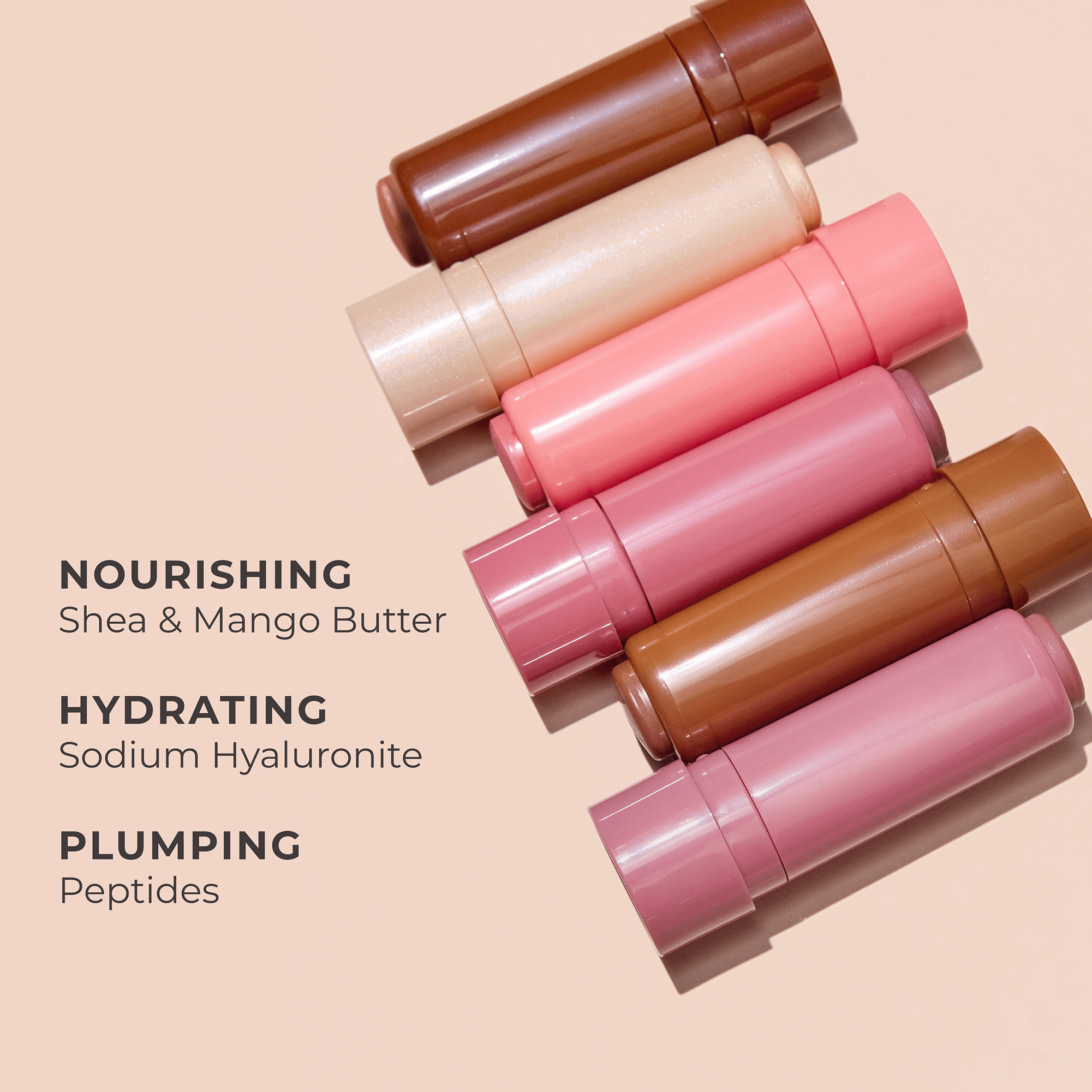 Silky Tint Creamy Multitasking Stick with Peptides - 3-in-1 Lip, Cheek & Eye Color Stick for Natural Makeup Look | Perfect for Daily Use, Travel & On-the-Go Touch Ups