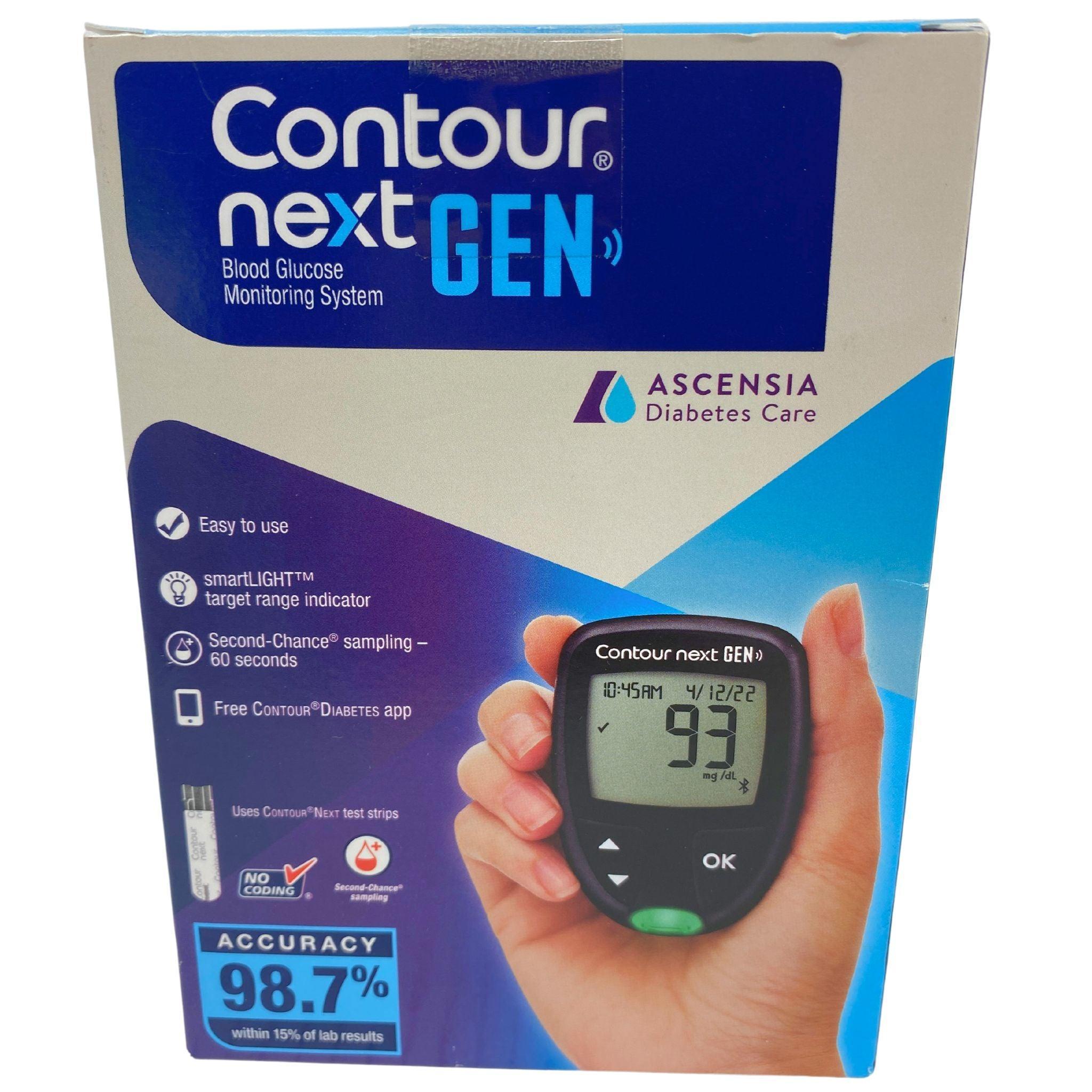 Contour Next Gen Blood Glucose Test Strips - 60 Count Pack | Accurate Diabetes Testing Kit for Home Use | Perfect for Daily Glucose Monitoring & Travel