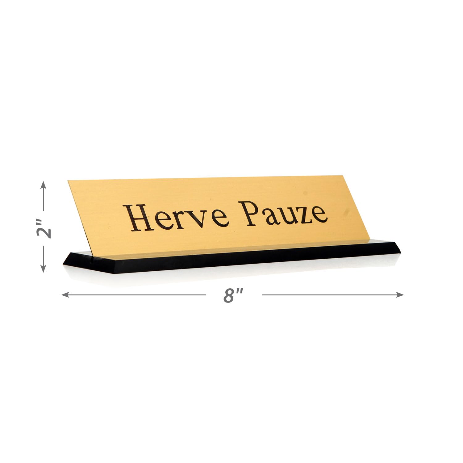 Premium Personalized Brass Name Plate for Desk - 2