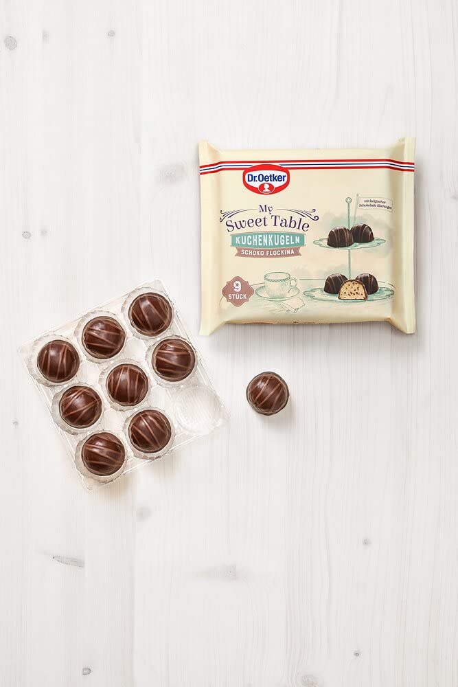 Dr. Oetker My Sweet Table - 8-Piece Mini Cake Set (Chocolate & Lemon Bundt Cakes, Chocolate Flockina & Lemon Cake Balls) - Perfect for Parties, Dessert Buffets & Gift Giving