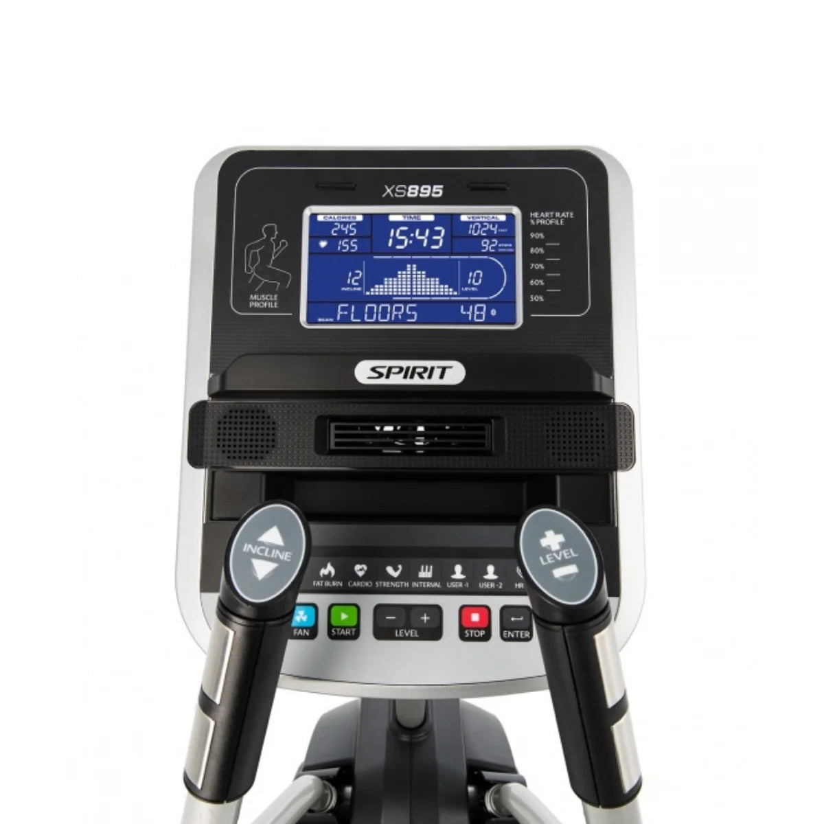 SPIRIT XS895 HIIT Trainer - High-Intensity Interval Training Machine for Home Gym & Cardio Workouts - Perfect for Small Spaces & Full-Body Fitness
