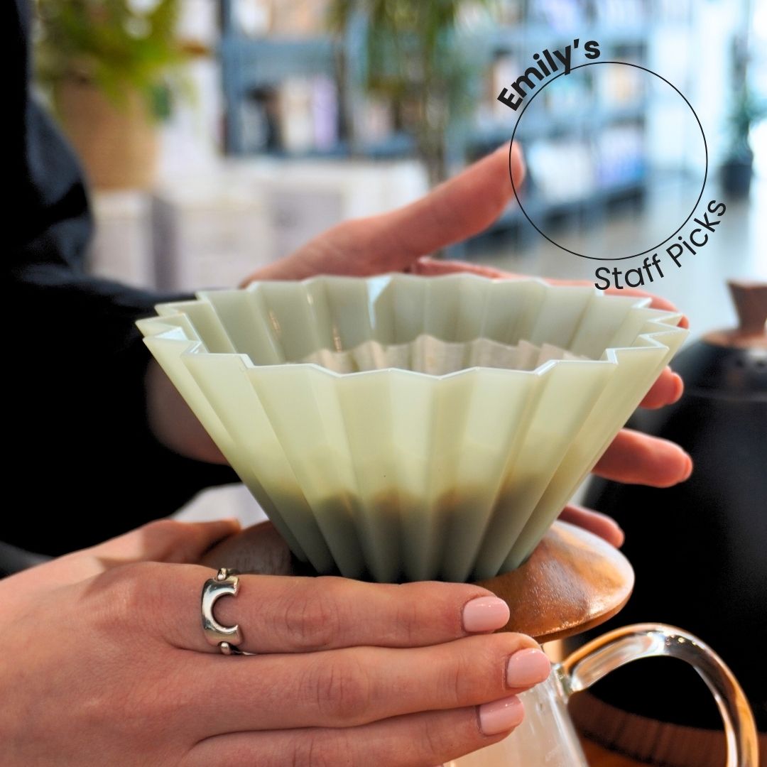 Origami Air Dripper M - Premium Ceramic Coffee Dripper for Pour Over Brewing | Perfect for Home, Office & Specialty Coffee Shops | Enhances Aroma & Flavor of Single-Origin Beans