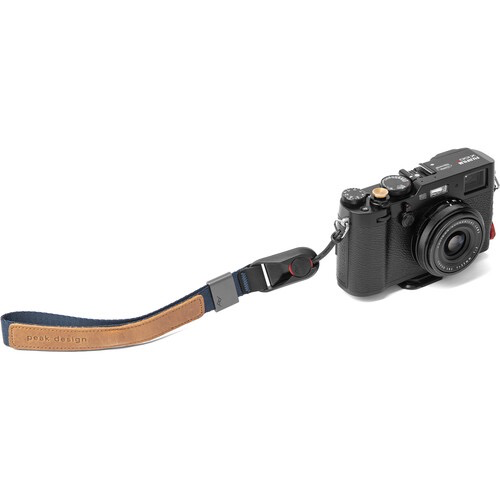 Peak Design Cuff Camera Wrist Strap - Secure & Comfortable Camera Hand Strap for DSLR/Mirrorless (Midnight Blue) - Perfect for Travel, Hiking & Outdoor Photography