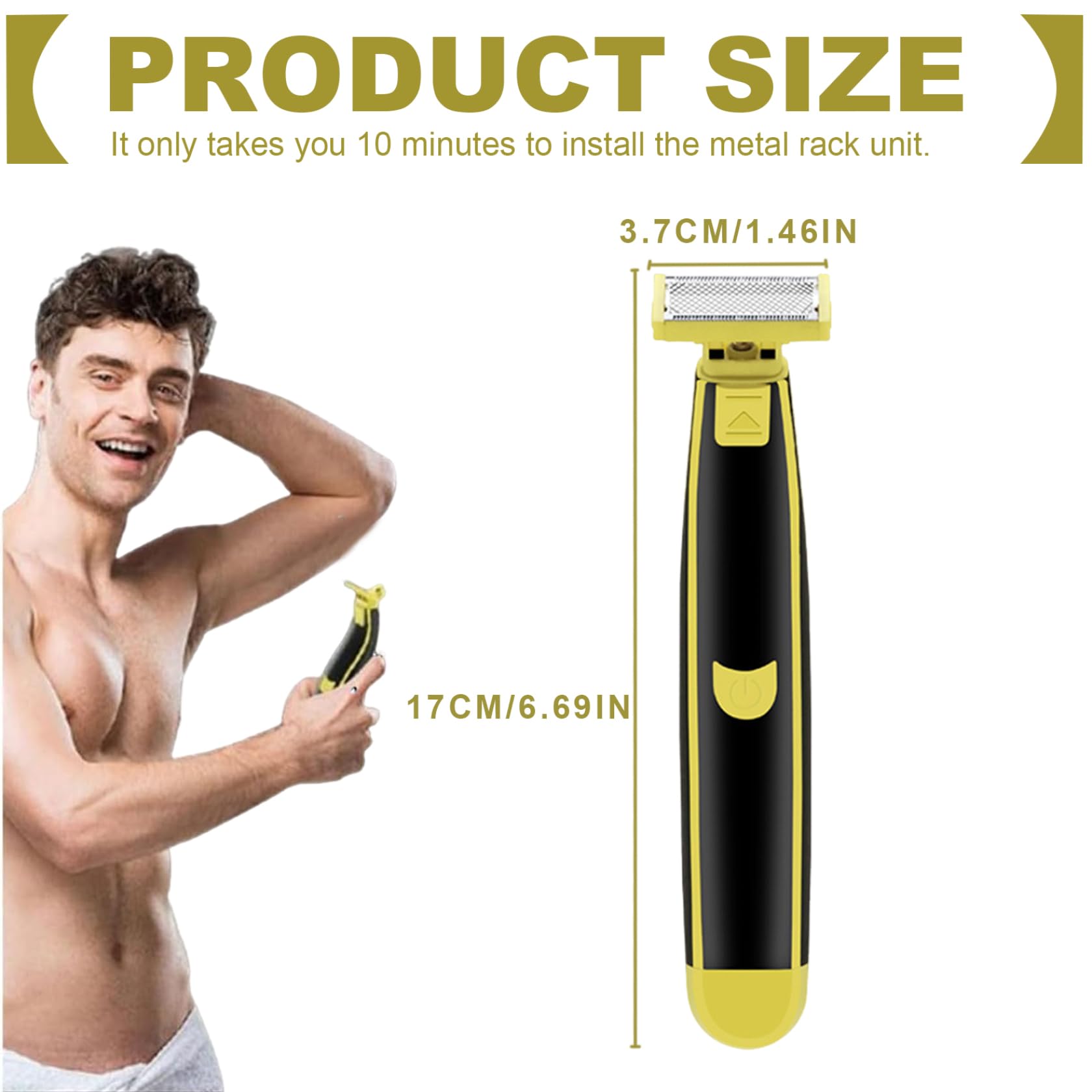 Electric Shaver for Women & Men - Wet & Dry Waterproof Beard Trimmer with Rotatable Head, USB Rechargeable 600mAh - Full Body & Facial Hair Removal for Legs, Arms, Bikini & Underarms - Perfect for Travel, Gym & Shower Use