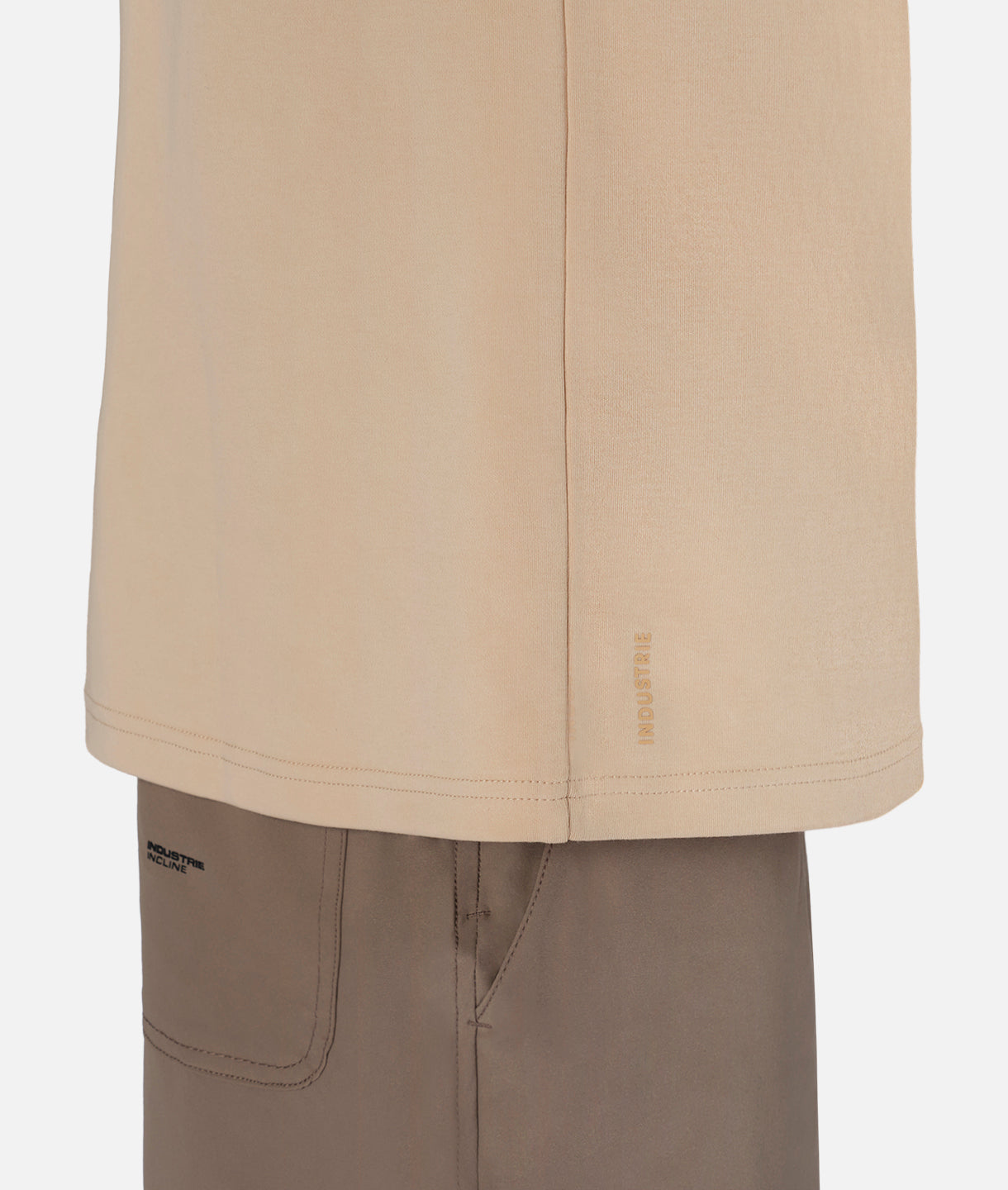 The Newport Tee - Soft Cotton Crewneck T-Shirt in Camel for Men | Casual Everyday Wear & Layering Essential
