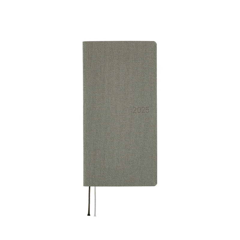 Hobonichi Techo 2025 Planner - Smoke Gray Weeks Hardcover, Weekly Horizontal Layout, English Edition (January Start, Monday Start) | Perfect for Journaling, Bullet Journal & Daily Planning