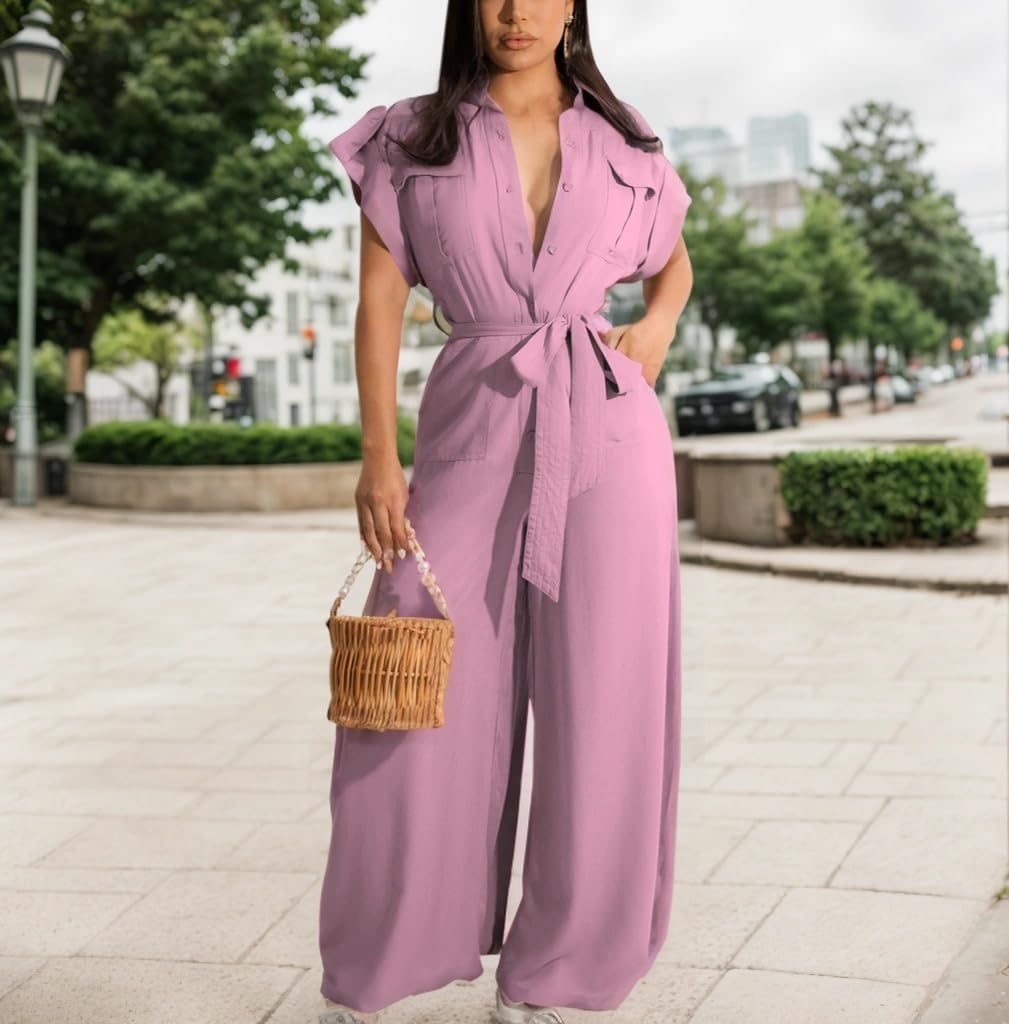 DinyIn Women's Elegant Off Shoulder Long Pants Sexy Bodycon Wide Leg Jumpsuit - Clubwear, Party Outfit, Night Out Romper for Women's Fashion & Evening Events