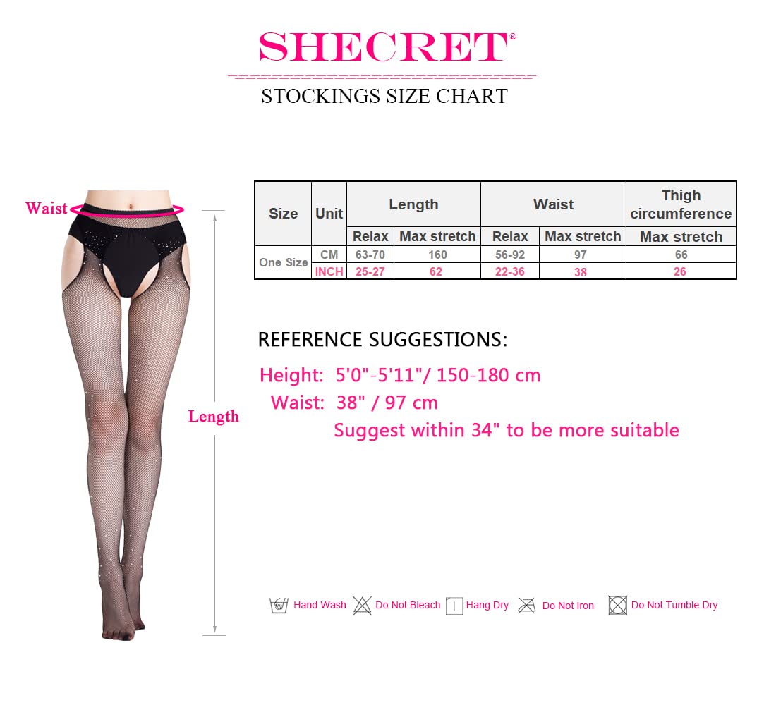 Sexy Rhinestone Fishnet Stockings for Women - Sparkling Suspender Tights One Size, Perfect for Halloween, Cosplay, and Night Out Parties
