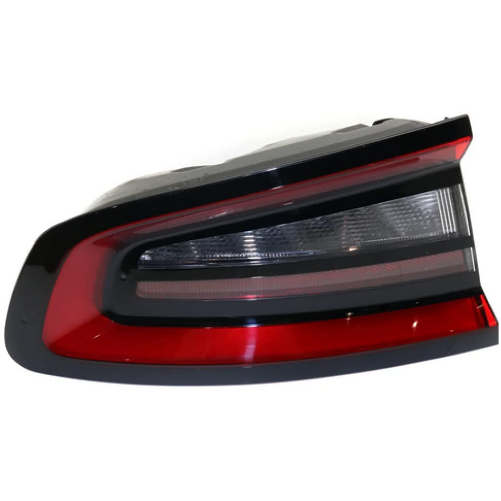 2015-2018 Dodge Charger Tail Light Assembly - Driver Side Left DOT Certified with Bulbs Included (Part# CH2800208, 68213145AC) | Perfect for Replacement, Night Driving Safety & Car Customization