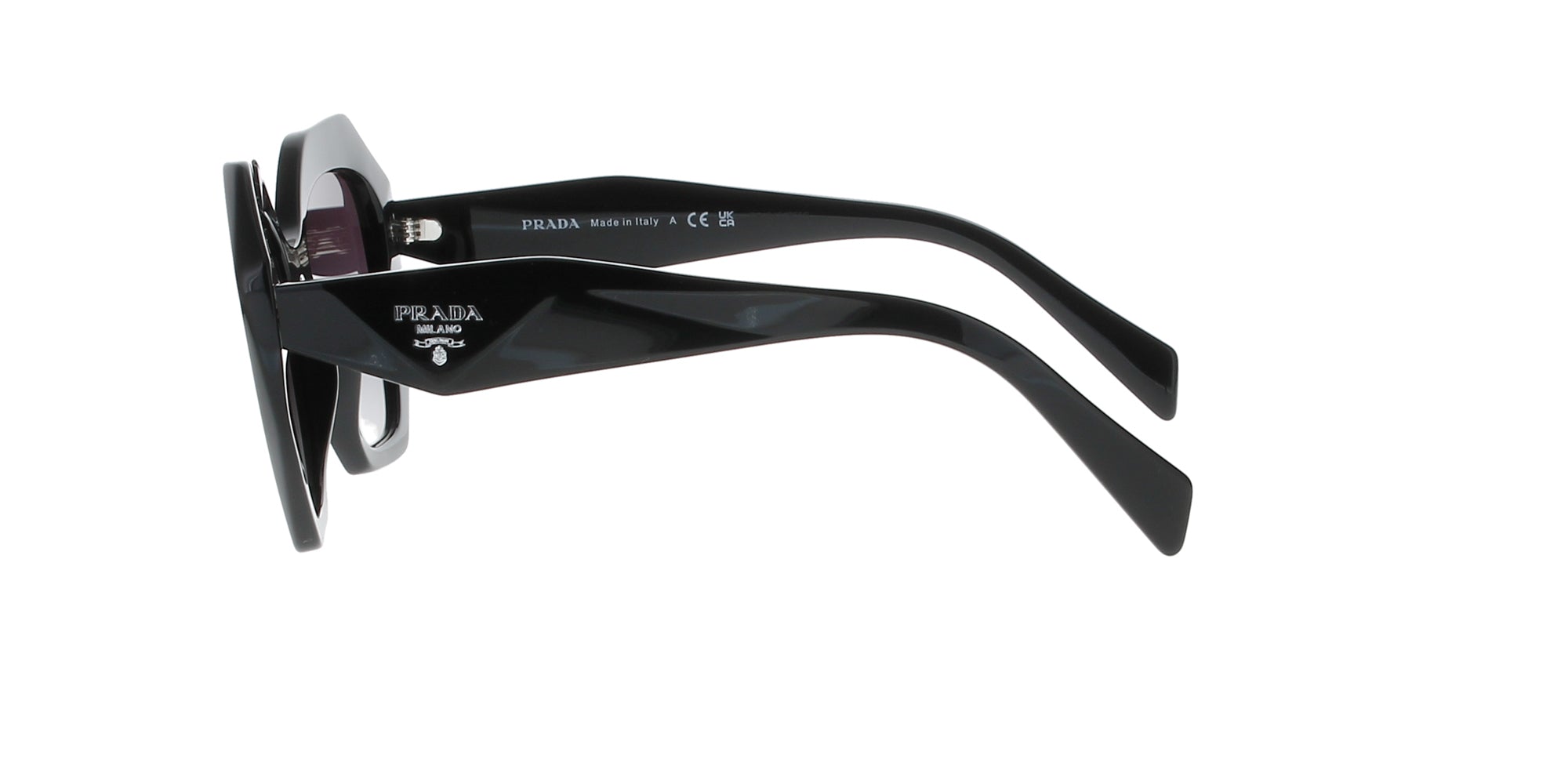 Prada Black Rectangular Sunglasses for Women & Men – Stylish UV Protection Shades for Outdoor, Driving, and Fashion