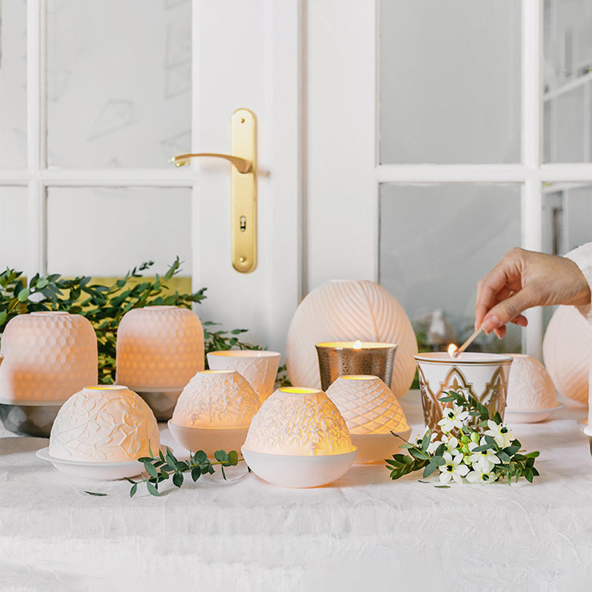 Bernardaud Cherry Blossom Scented Votive Candles - Floral Aromatherapy Candles for Home Decor, Relaxation & Romantic Ambiance
