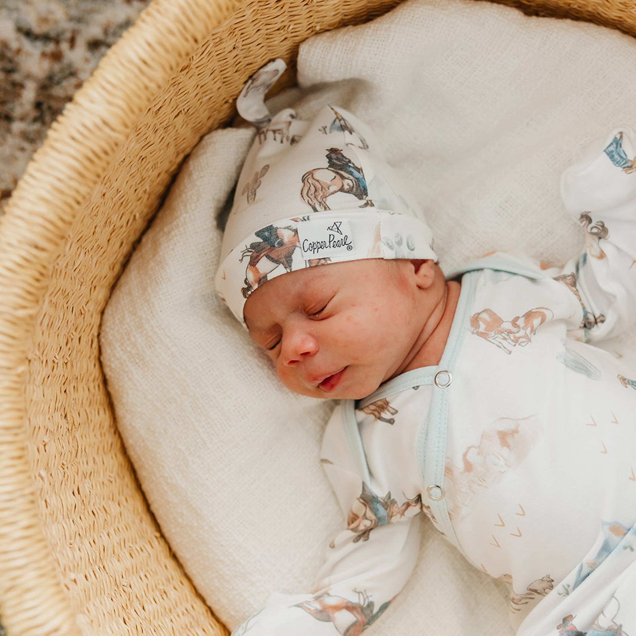 Boone Newborn Knotted Gown - Soft Baby Sleepwear for Newborns & Infants - Perfect for Hospital, Home & Photo Shoots