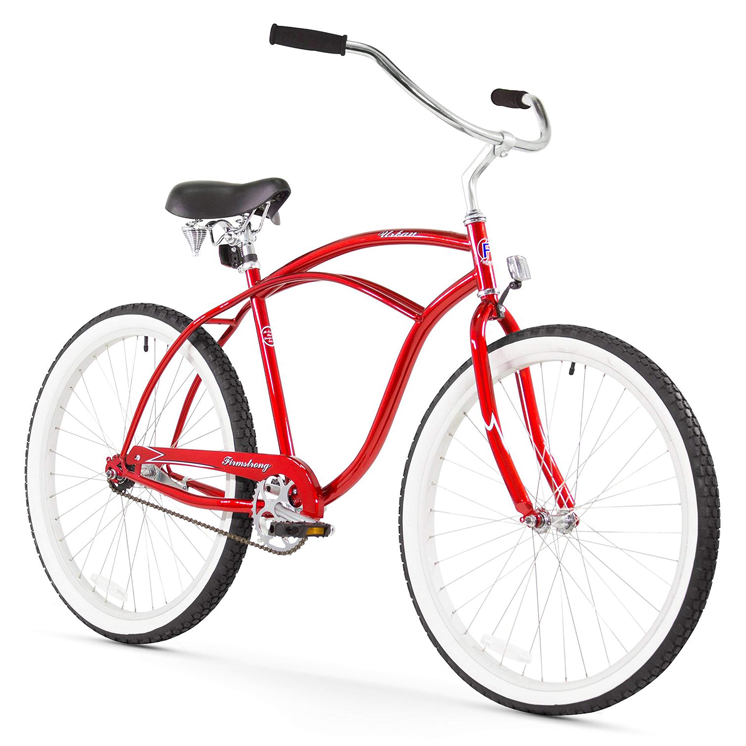 Firmstrong Urban Man Classic Single Speed Beach Cruiser Bike for Men - Perfect for Commuting, Leisure Rides & Coastal Cruising