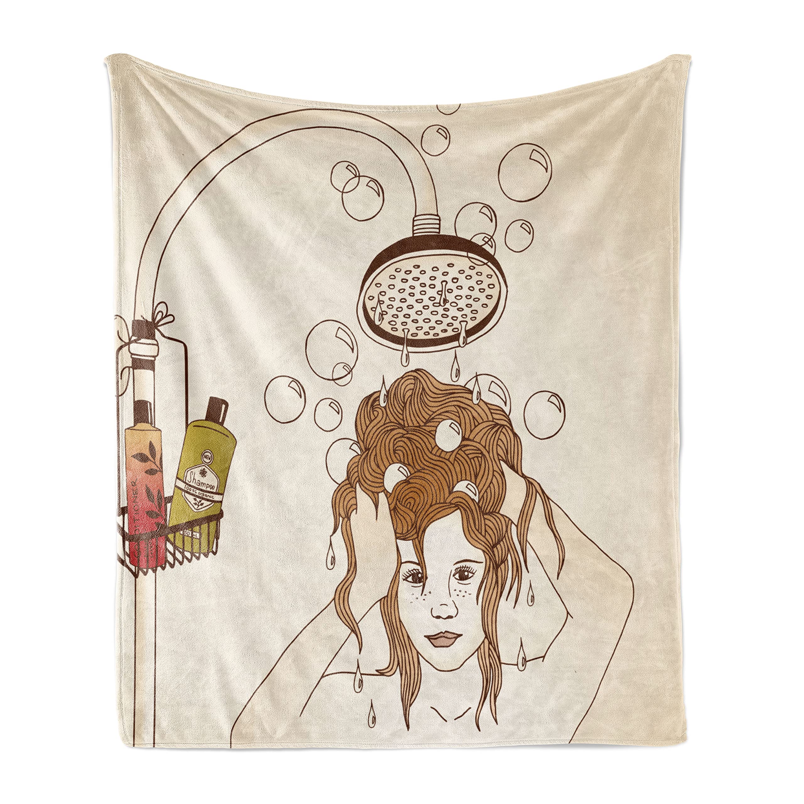 Ambesonne Cartoon Fleece Throw Blanket - 70