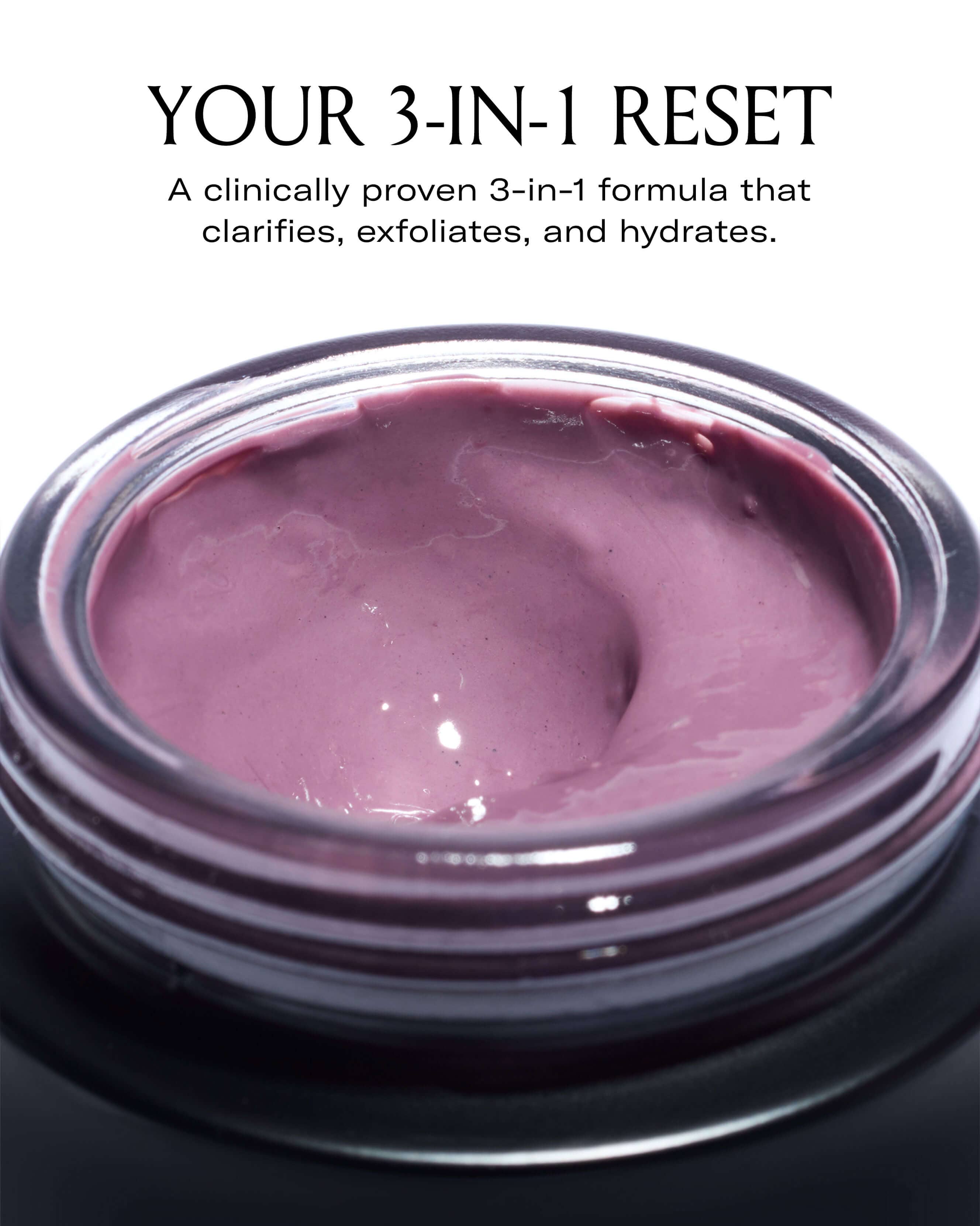 Plumtox™ Clarifying Enzyme Mask - Exfoliating & Brightening Face Mask for Acne & Blackheads - Perfect for Oily & Combination Skin - At-Home Spa Treatment