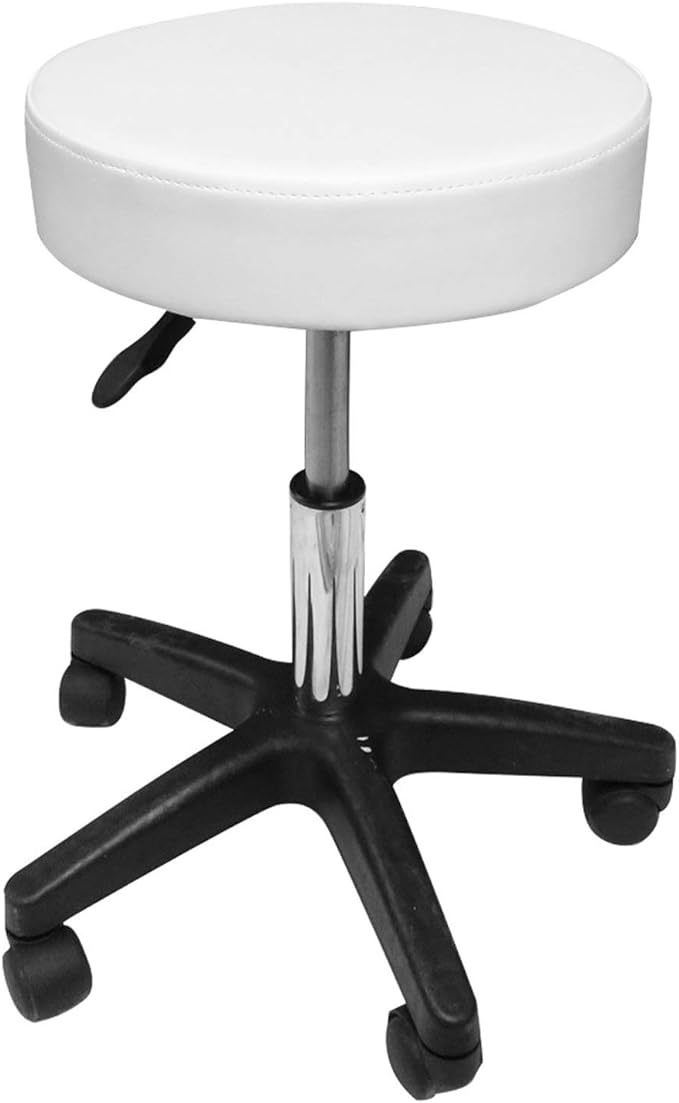 Greenlife Ultra Thick Hydraulic Adjustable Height Rolling Stool RS161/2/3 - Heavy Duty Ergonomic Rolling Chair for Salon, Tattoo, Massage & Medical Use