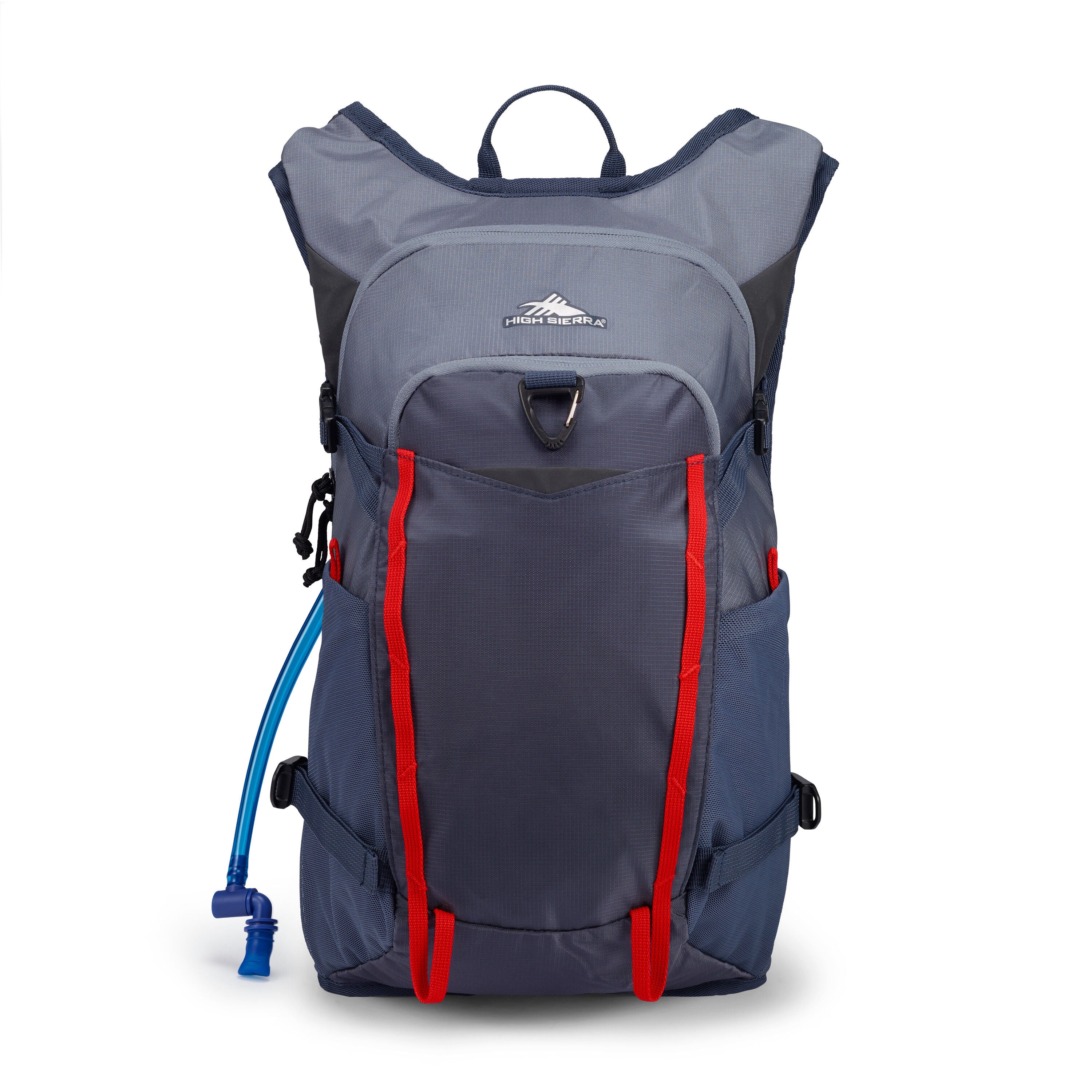 High Sierra Hydrahike 2.0 16L Hydration Backpack - Lightweight Water Pack for Hiking, Running & Outdoor Adventures - Grey Blue
