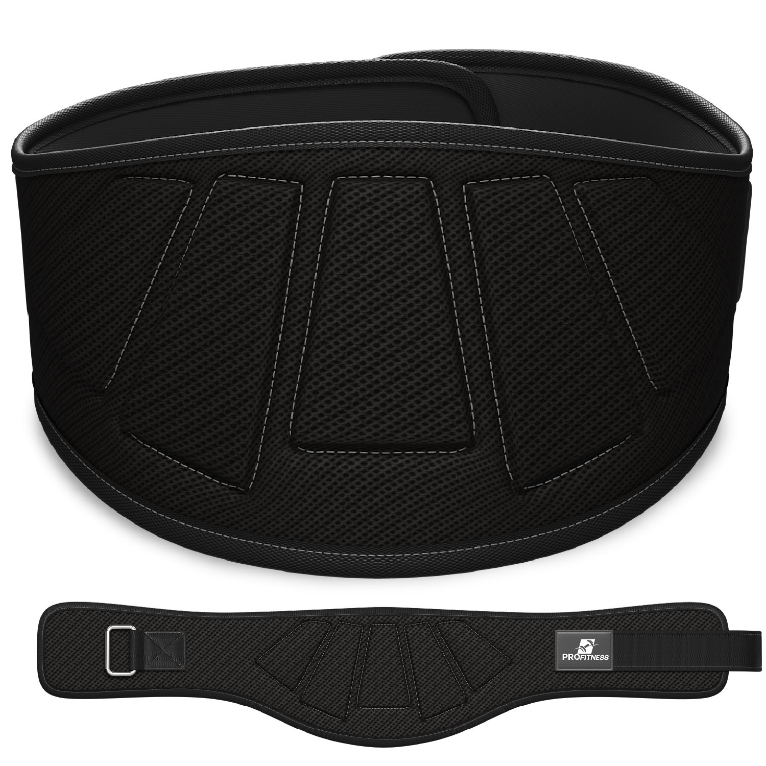 ProFitness Weight Lifting Belt for Men & Women - Premium Gym Belt for Squats, Deadlifts & Strength Training - Adjustable Back Support Belt for Weightlifting & CrossFit - Ideal for Powerlifting, Bodybuilding & Functional Fitness Workouts