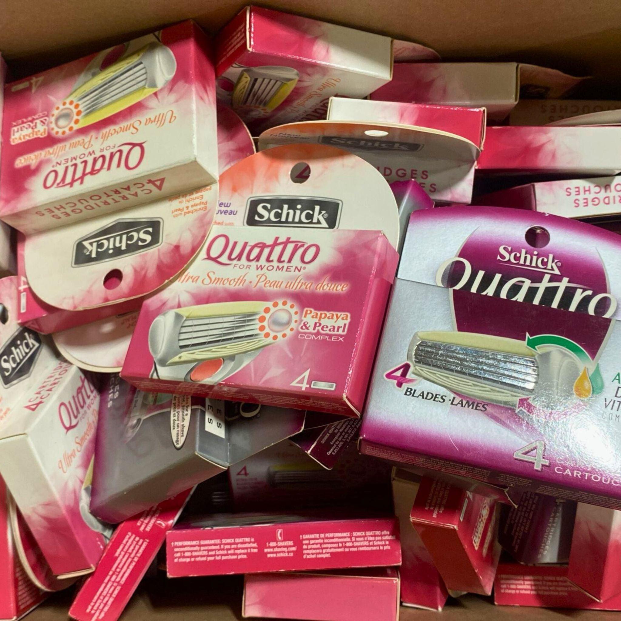 Schick Quattro for Women Ultra Smooth Razor Refill Cartridges - 50 Pack | Smooth & Comfortable Shaving for Sensitive Skin | Perfect for Travel, Gym & Everyday Use