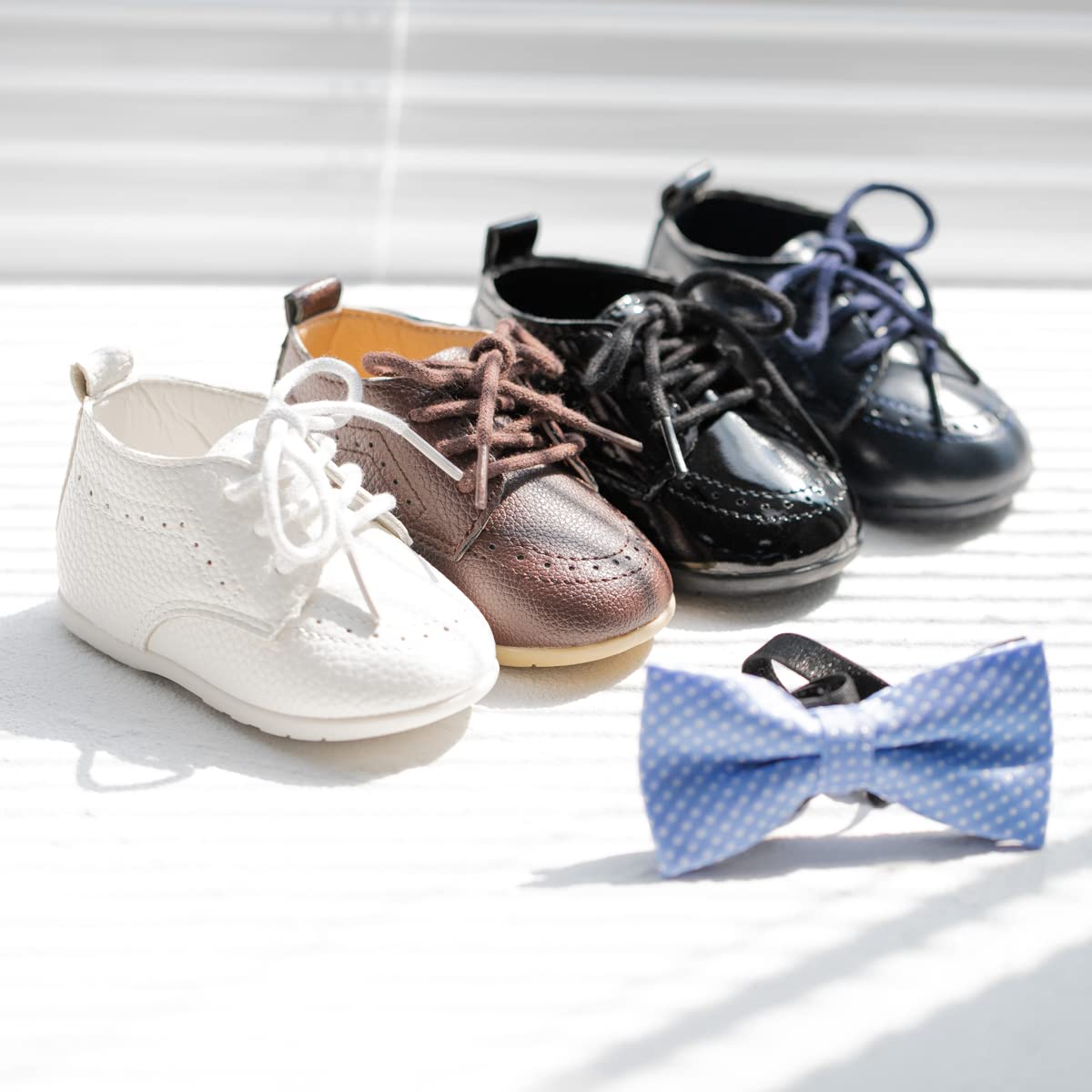Baby Oxford Shoes - PU Leather Loafers with Soft Sole for Toddlers | Wedding & Dress Occasions