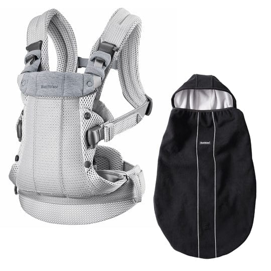 Baby Bjorn Baby Carrier Harmony 3D Mesh - Ergonomic Infant Carrier with Free Windproof Cover - Perfect for Newborns, Hiking & Hands-Free Parenting
