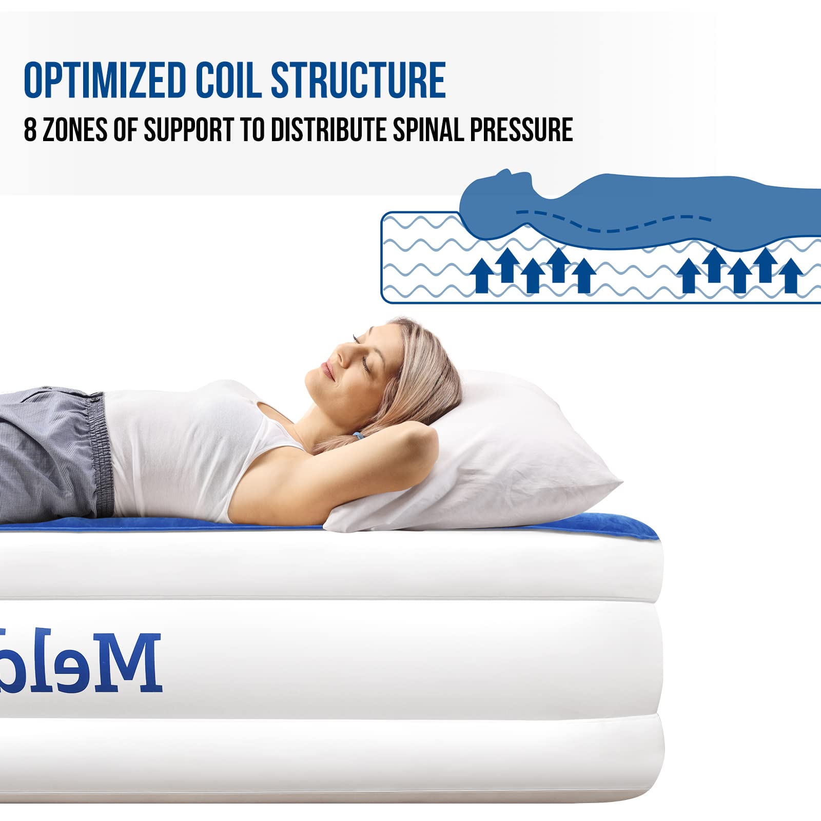 **Queen Size Air Mattress with Built-in Pump - 20 Inch Double High Inflatable Air Bed for Home, Camping & Guests | 3-Minute Quick Inflation, Water-Resistant Flocked Top | Perfect for Spare Beds, Sleepovers & Outdoor Adventures**